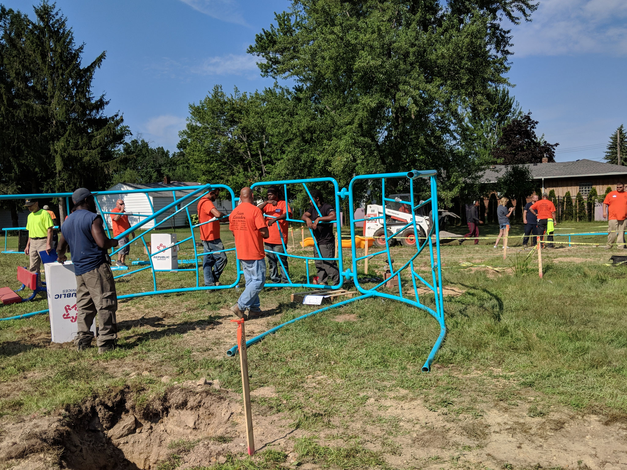 Over 90 community members volunteered to assemble equipment