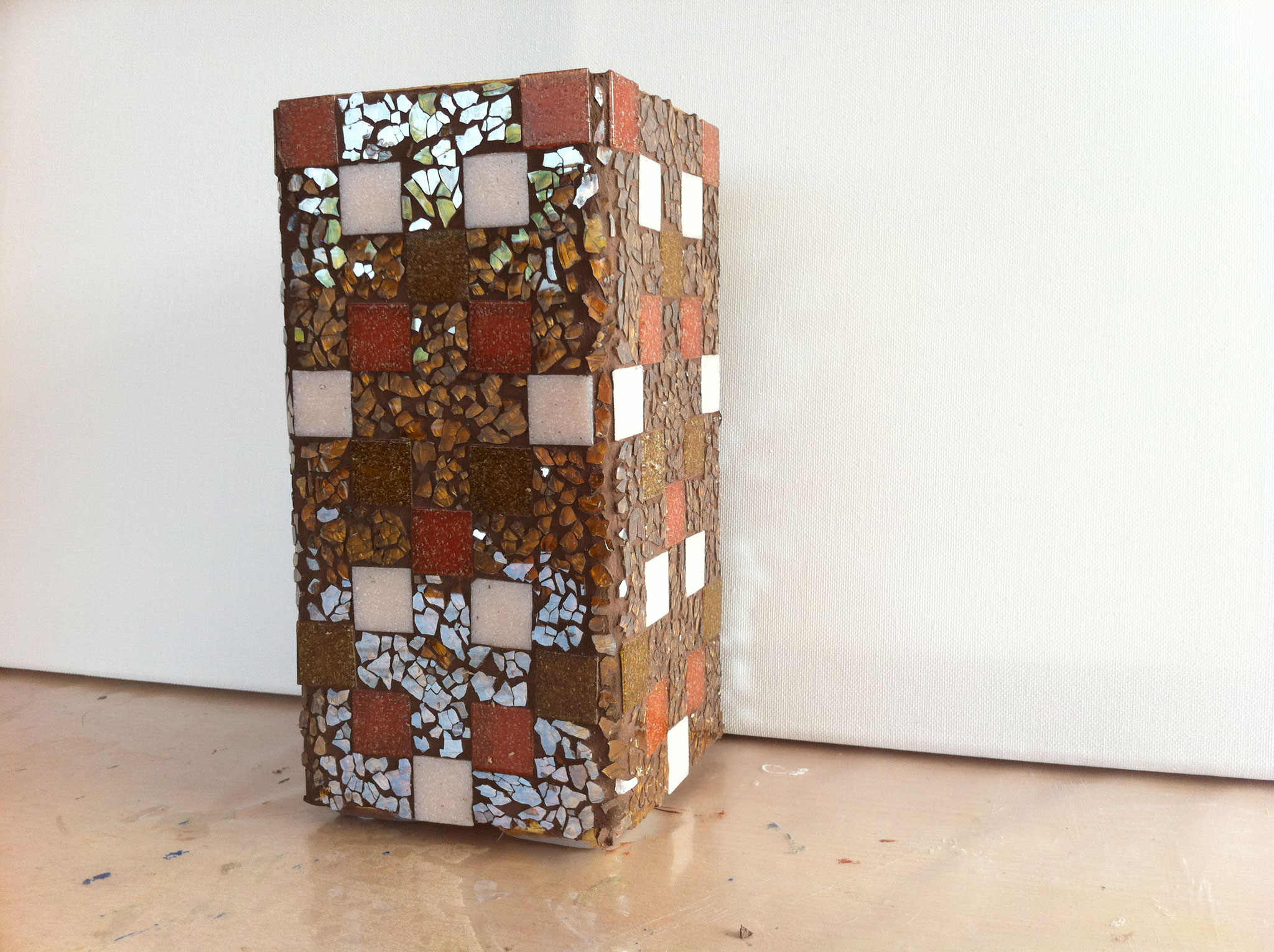 Lampe mit Crackle Mosaik