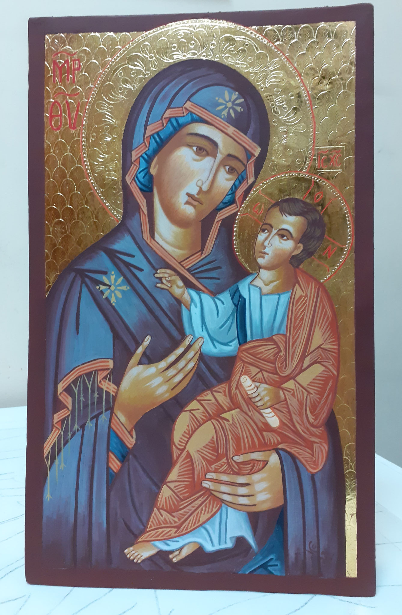 VIRGEN HODIGITRIA  34 X21 (ICONO DE MESA)  400€