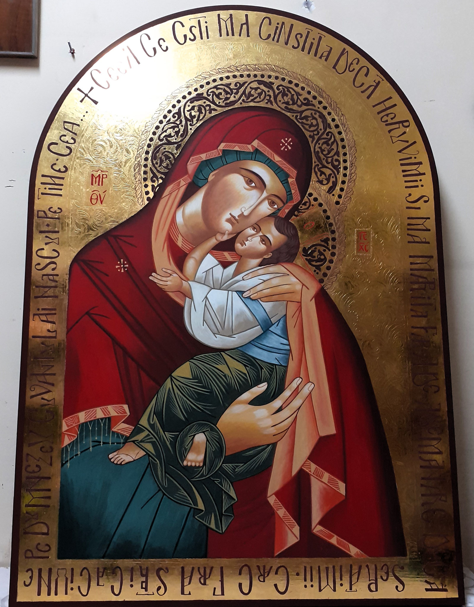 VIRGEN DE LA TERNURA CON ORACIÓN  100 X70  2.800 €