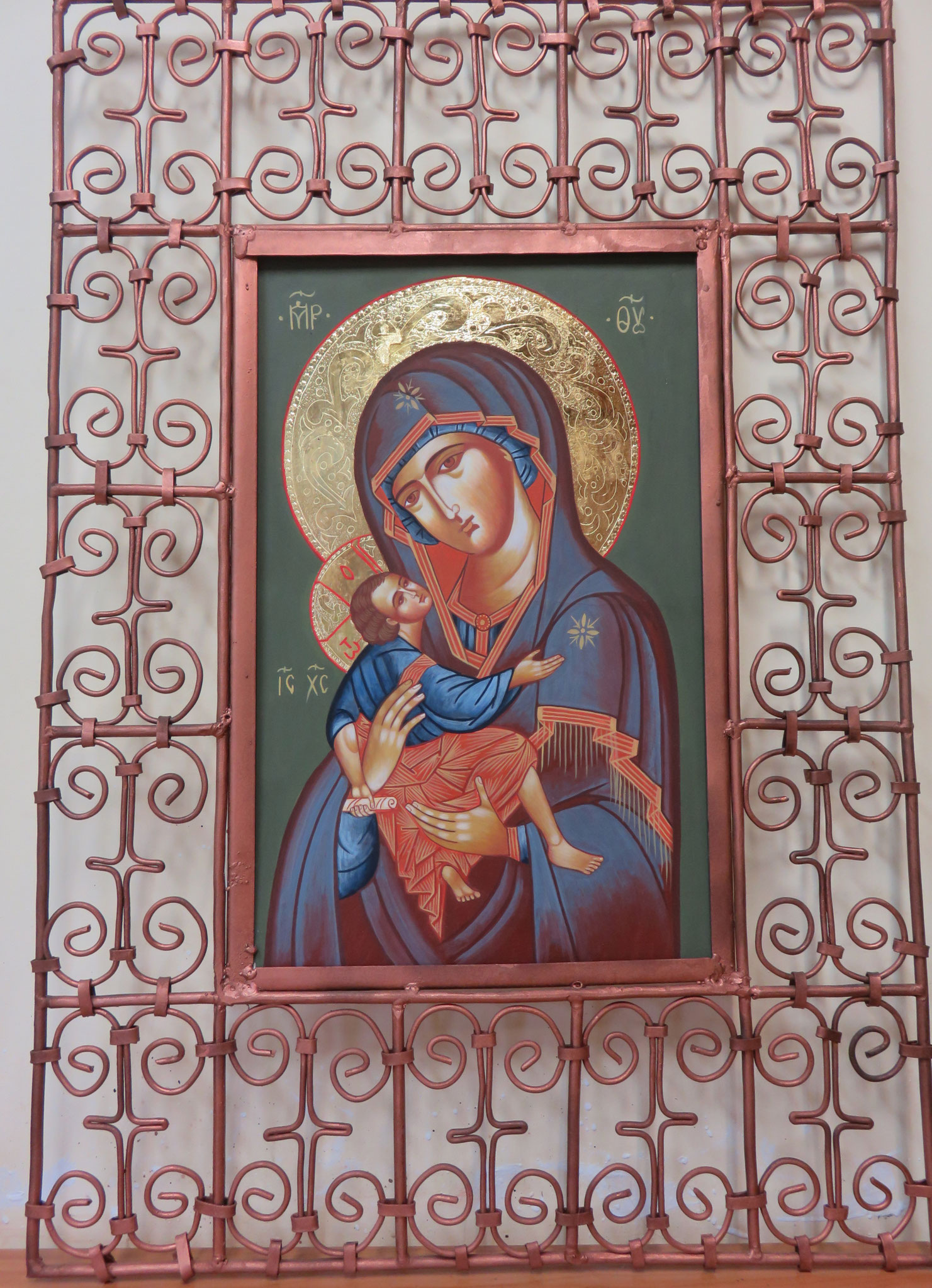 VIRGEN HODIGITRIA (MARCO DE FORJA)   75 X 51     650 €