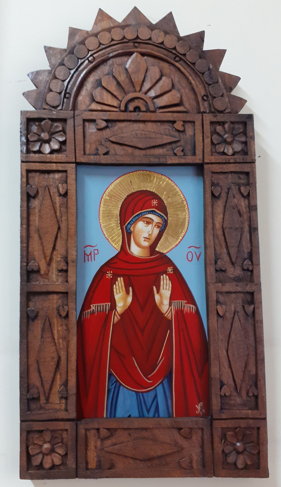 VIRGEN ORANTE  40 X 25  300 € ÚNICO.