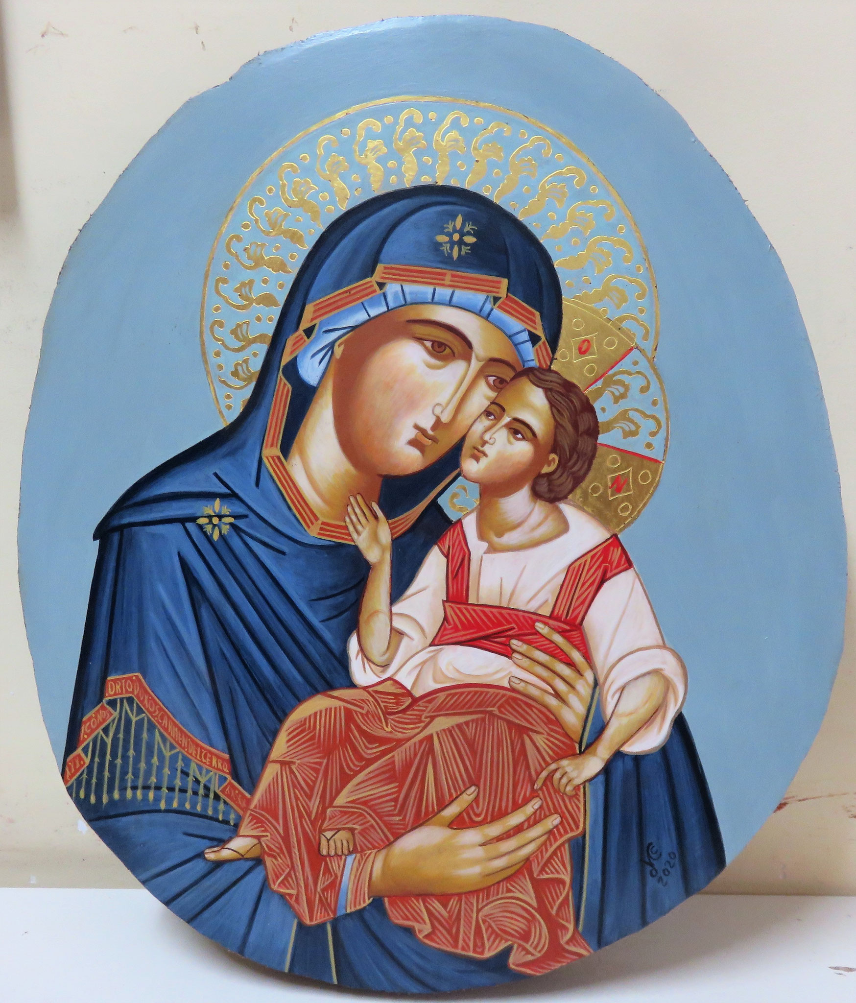 VIRGEN DE LA TERNURA   36 X 31     500€