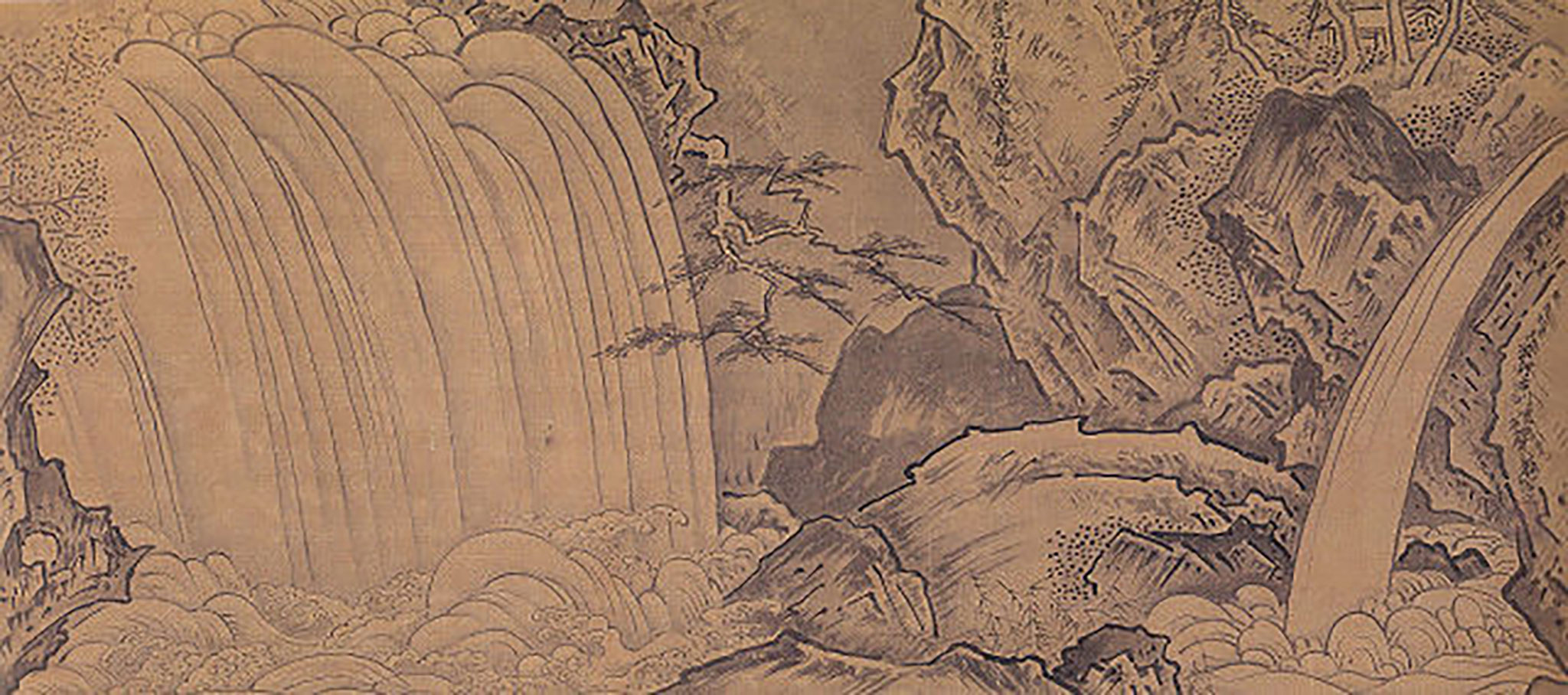 ChindaBakuzu replica by Tsunenobu Kanō, Original by Sesshū was lost in a fire during the Edo period.