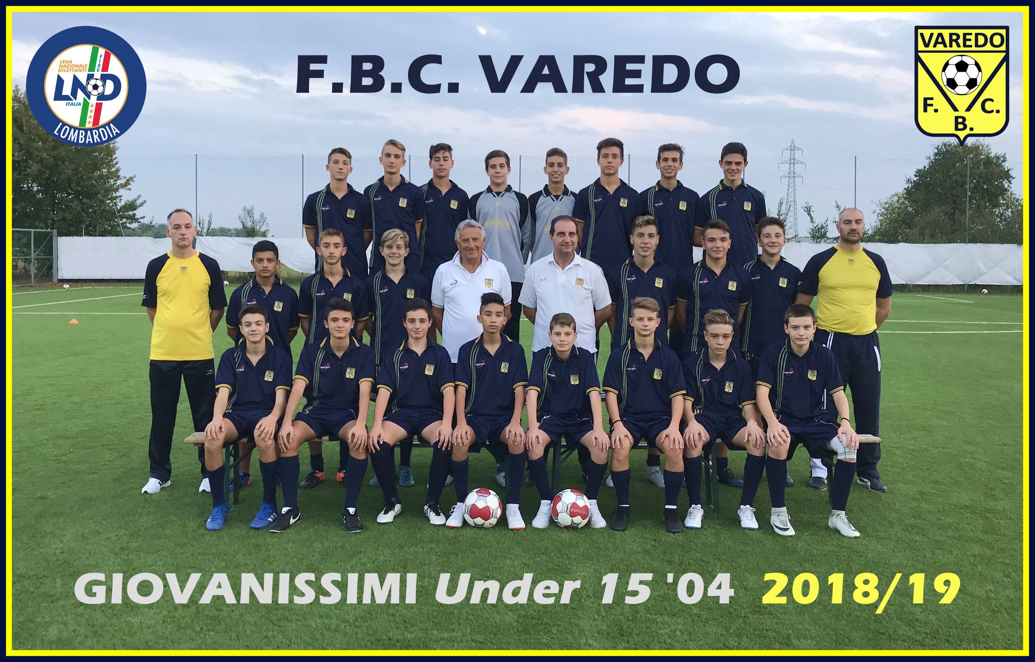 GIOVANISSIMI 2004 TORNEO DI VAREDO 2019 PRIMI CLASSIFICATI