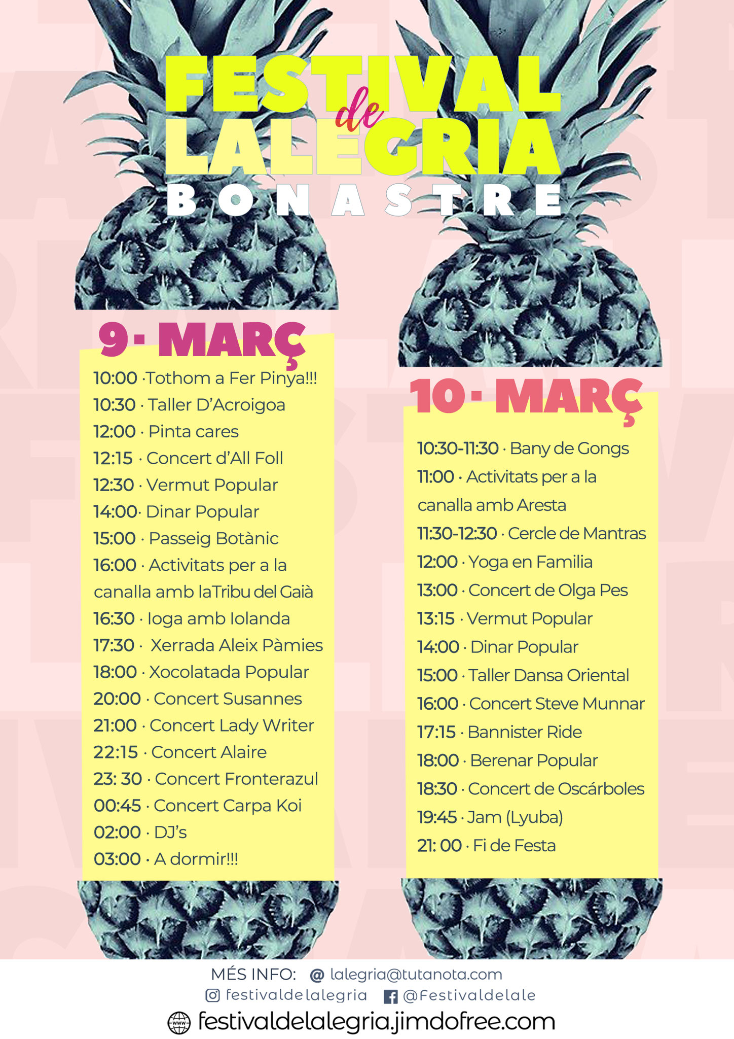 Agenda i horaris