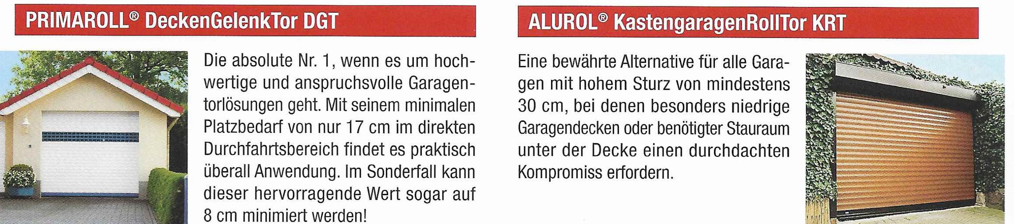 Garagentore - Bauelemente direkt ab Werk