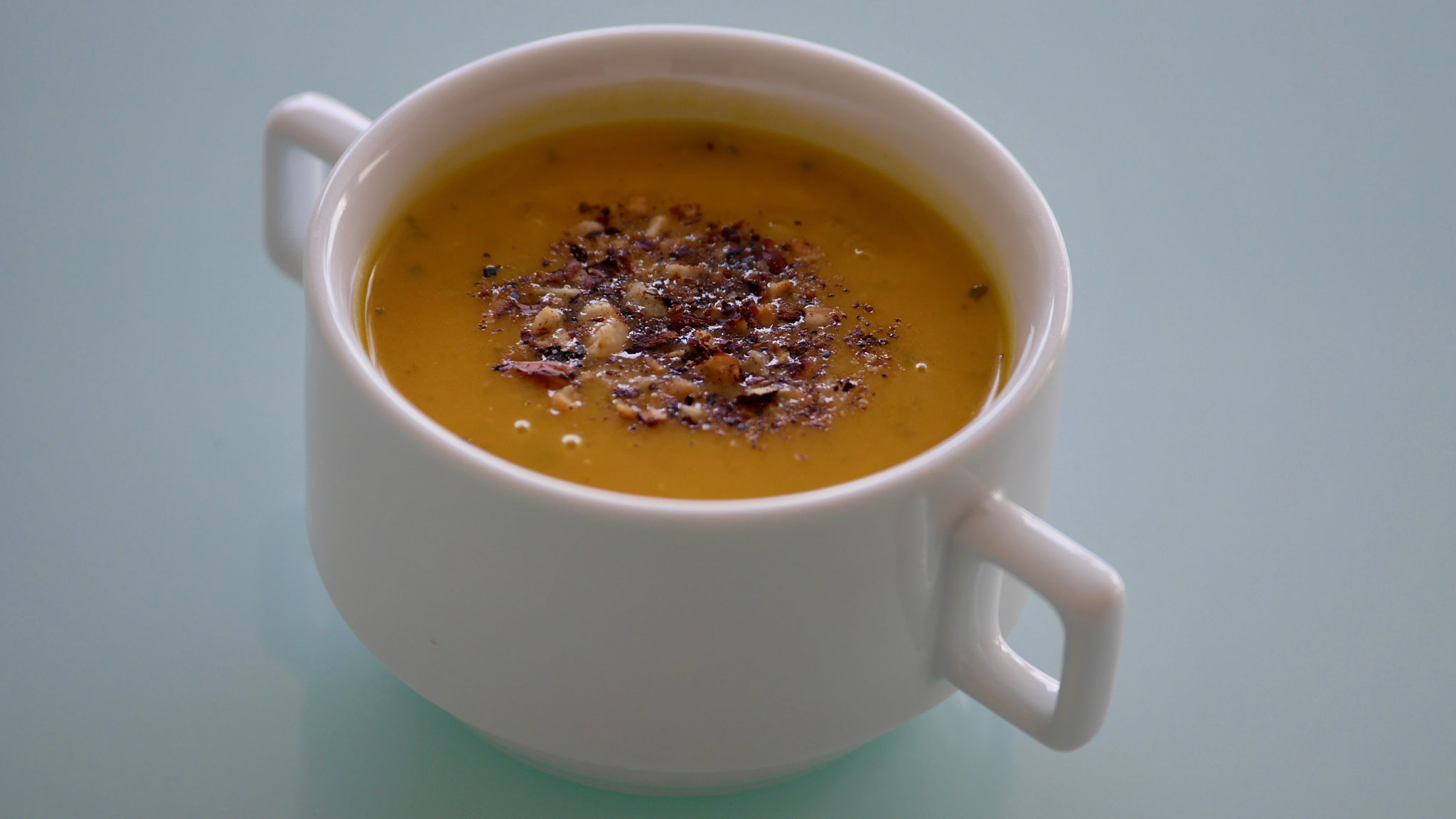 Potage Butternut et noisettes