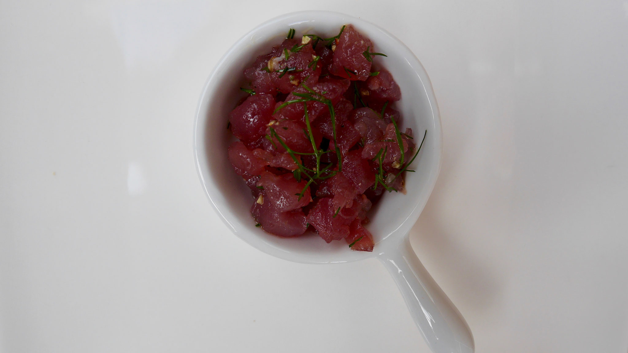 Tartare de thon à l'aneth