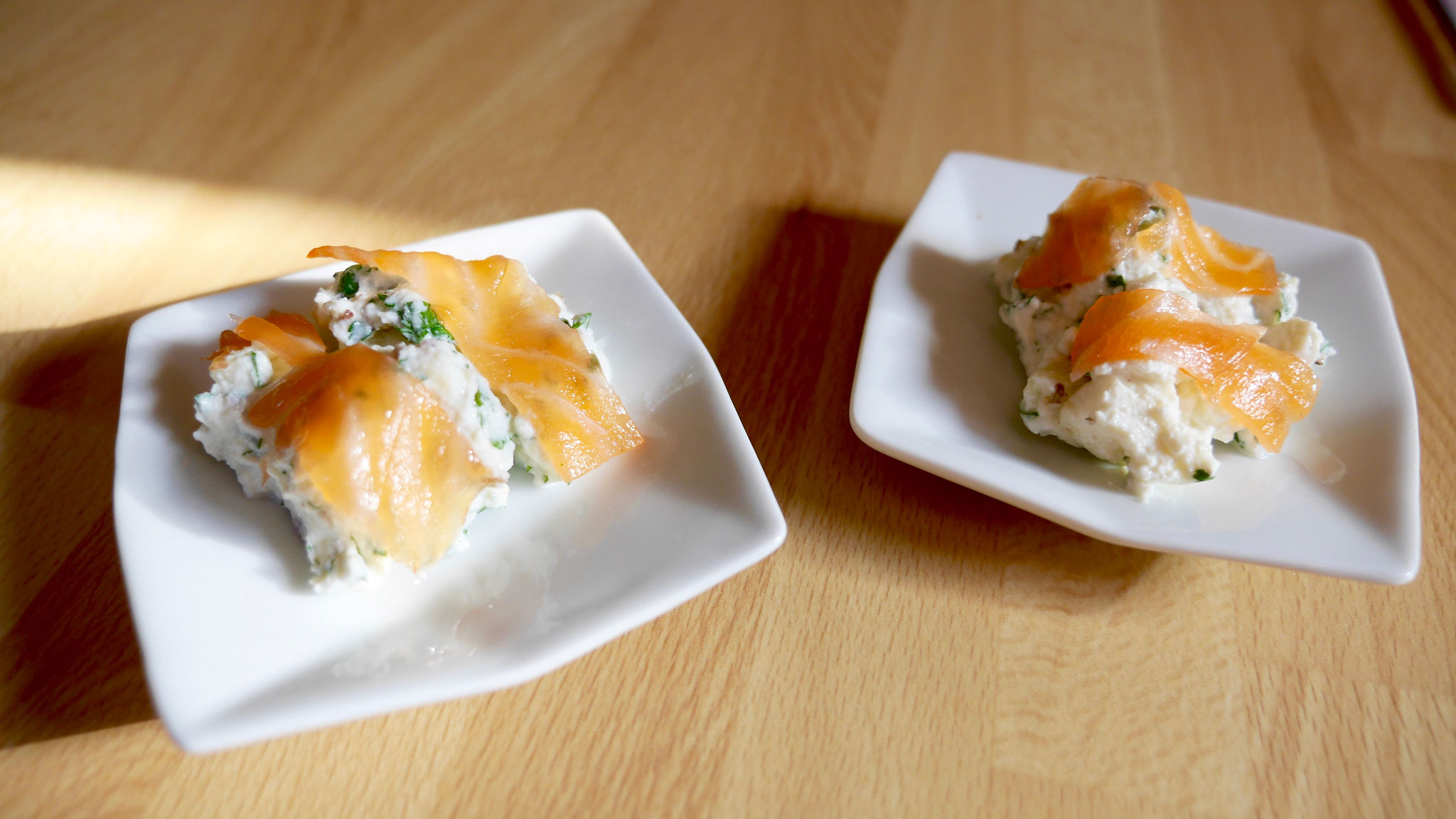 Cuillères saumon/ricotta