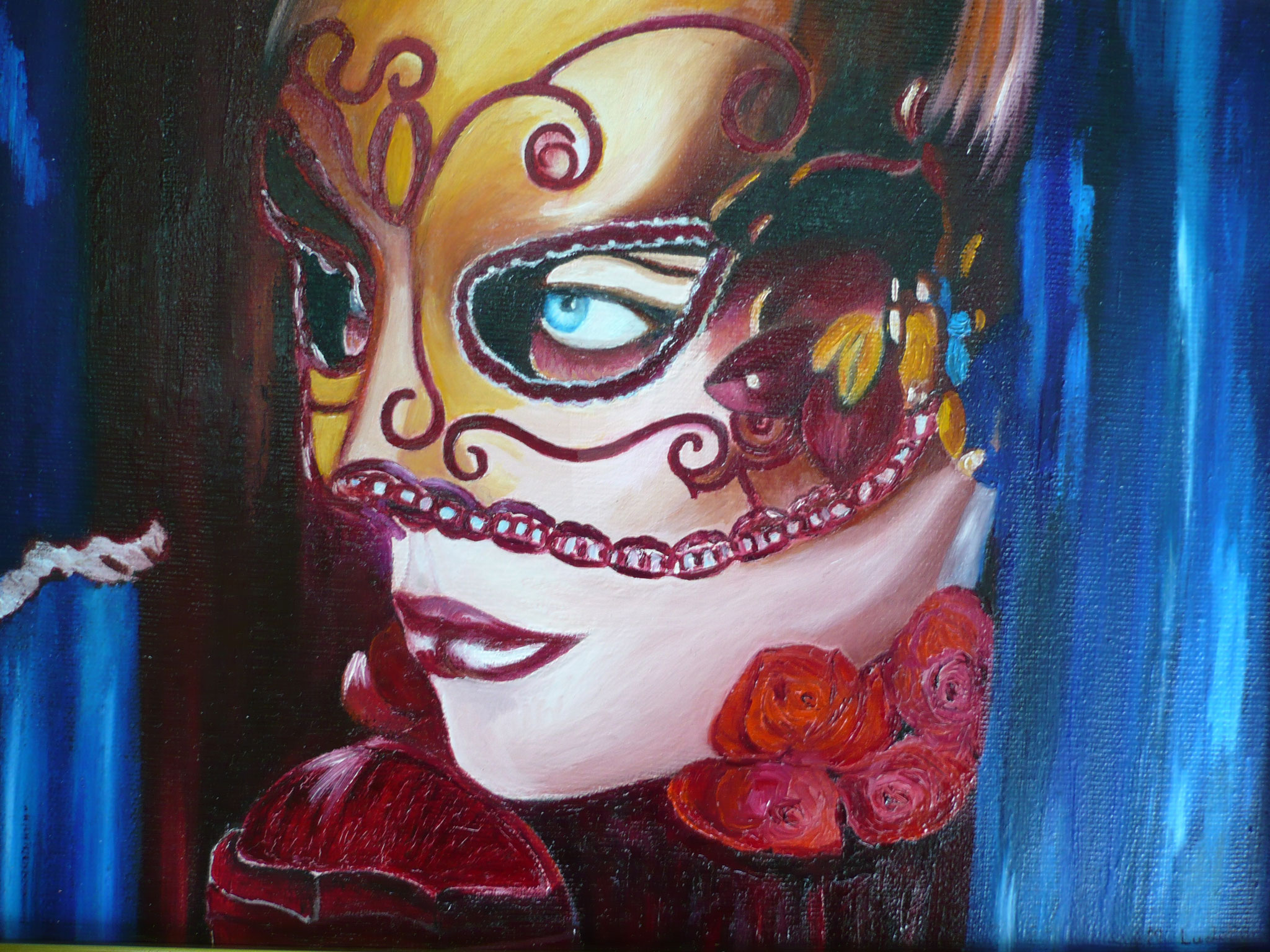 "Le Masque" huile sur toile