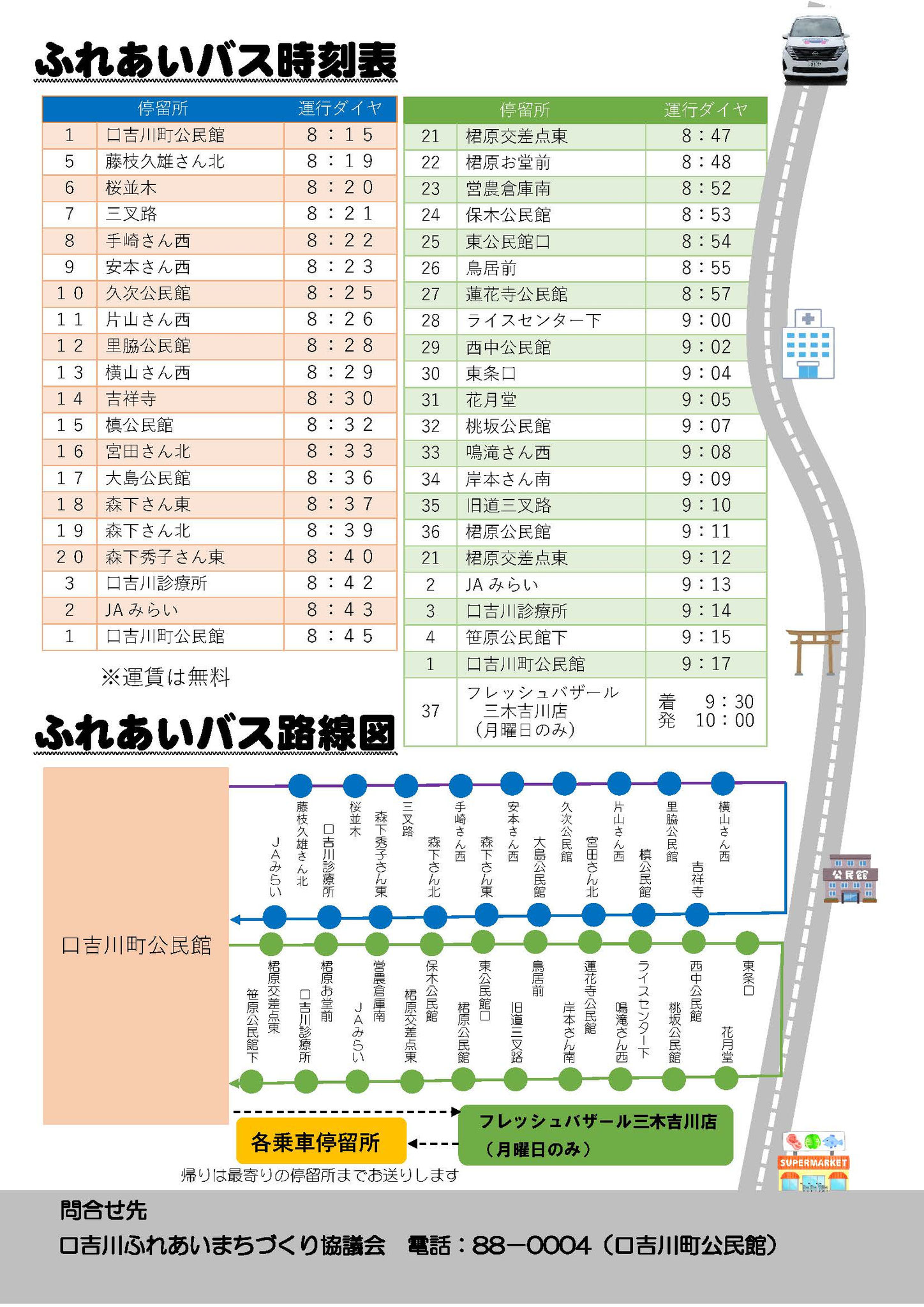 ふれあいバス延伸案内　裏