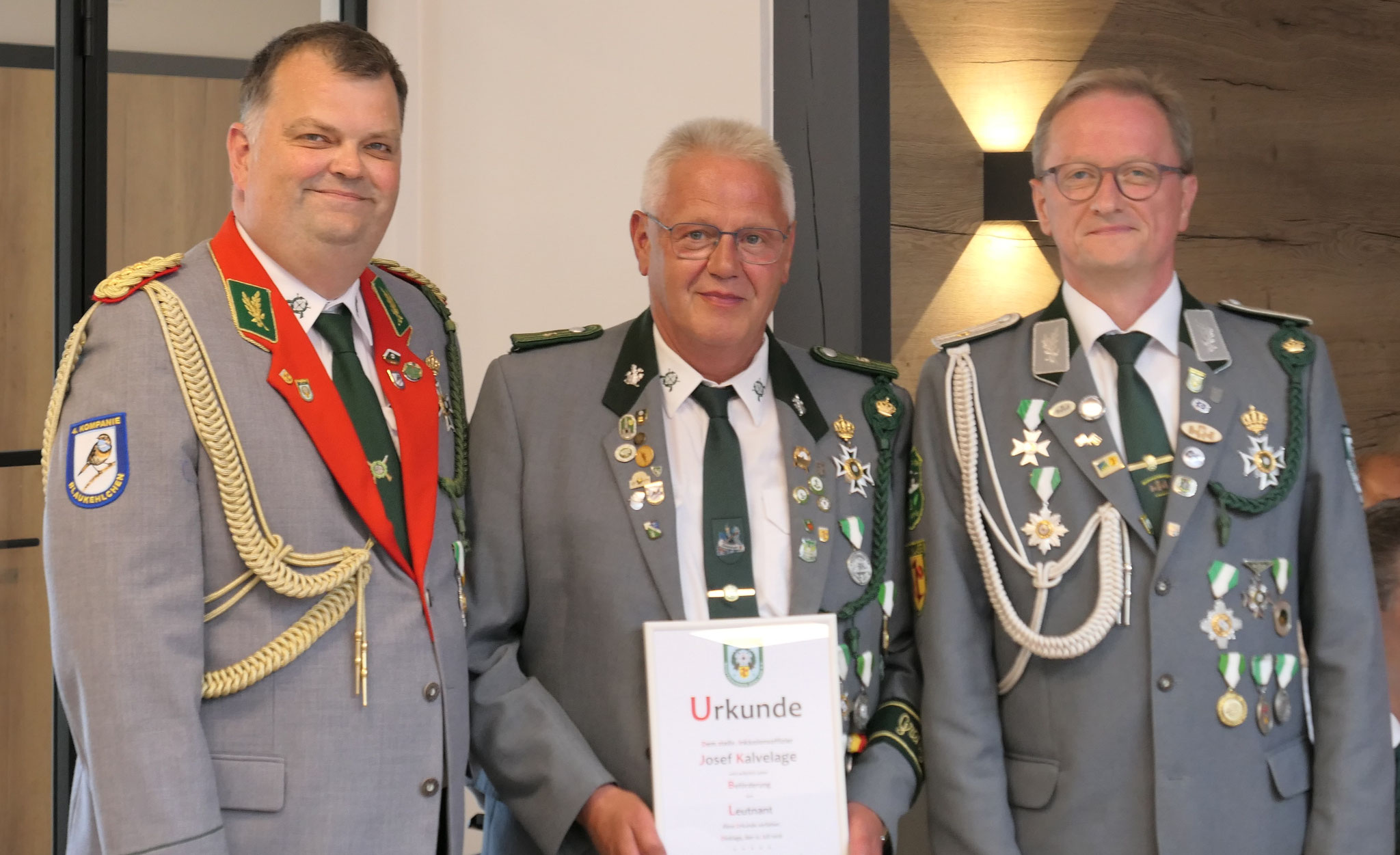 Josef Kalvelage ist jetzt Leutnant und bekleidet den Posten als stellv. Inklusionsoffizier