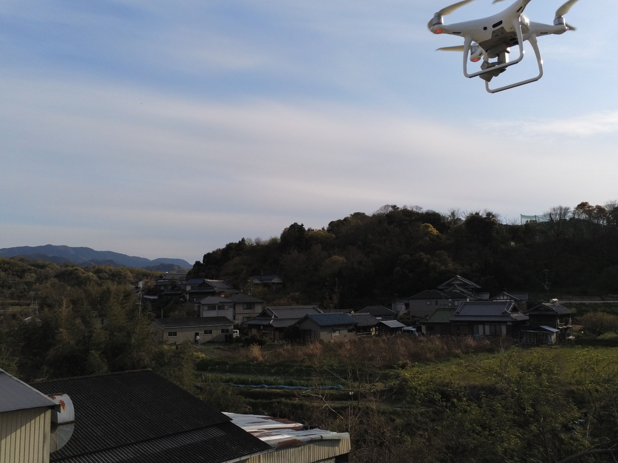2台同時にドローンを飛ばして撮影