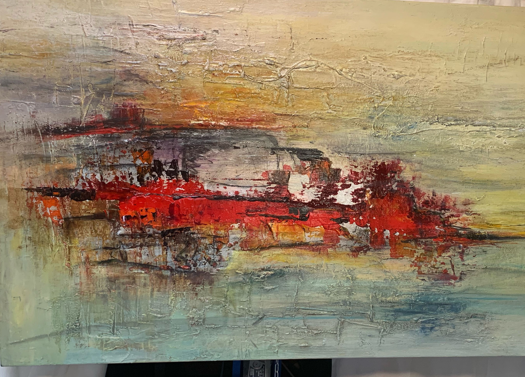 "Rivage" Acrylique sur Toile 92 x 60 cm