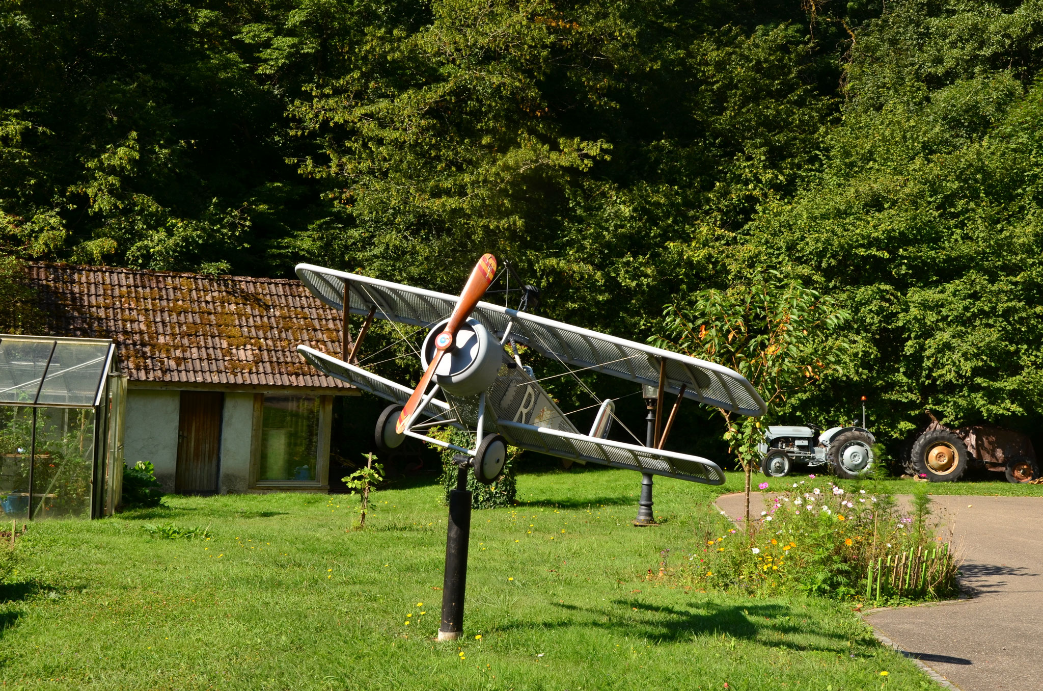 Reproduction d'un avion de la Première guerre mondiale (Roderen, Haut-Rhin)