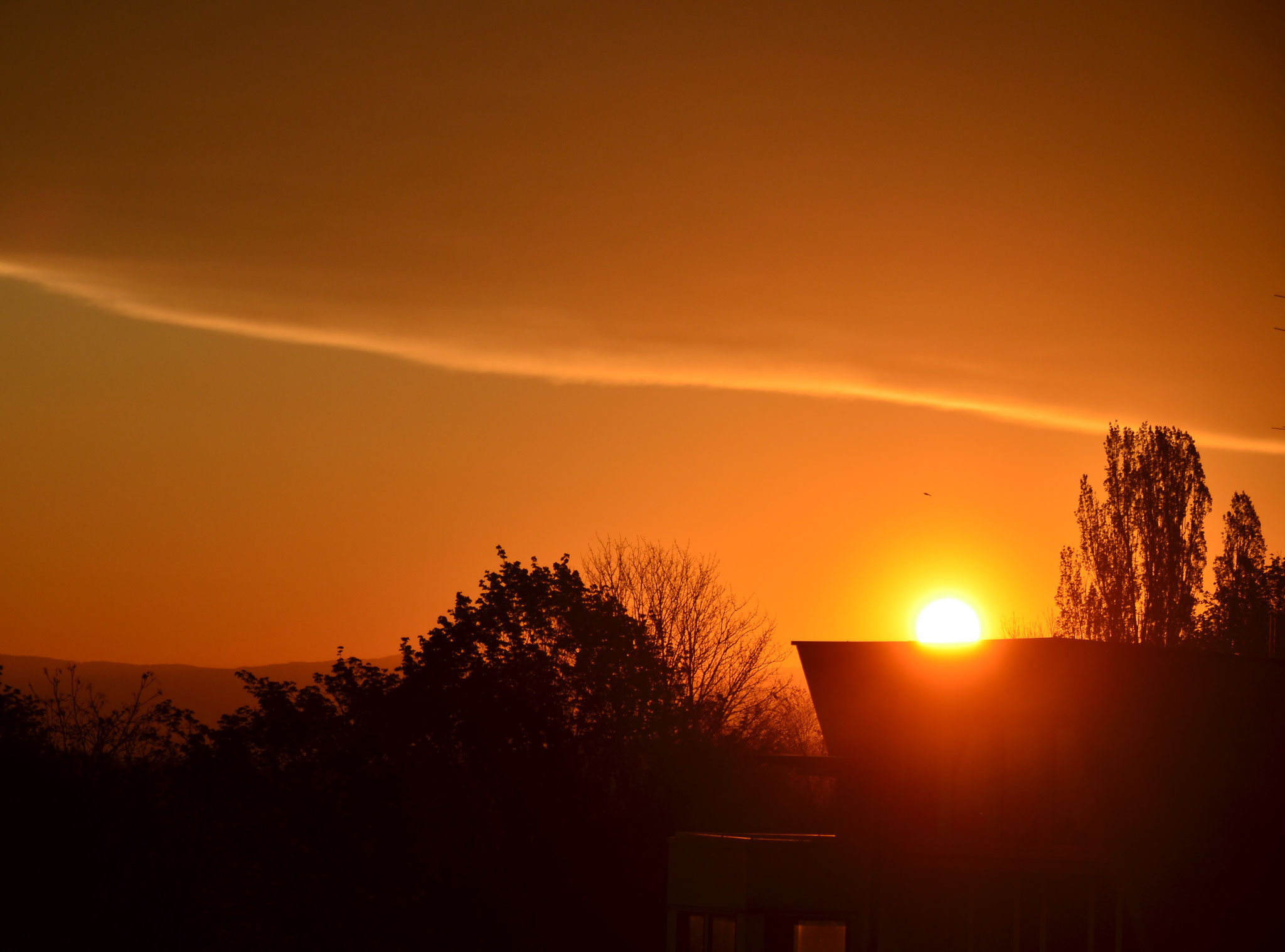 Soleil levant de Pâques (Mulhouse, Haut-Rhin)  Avril 2019