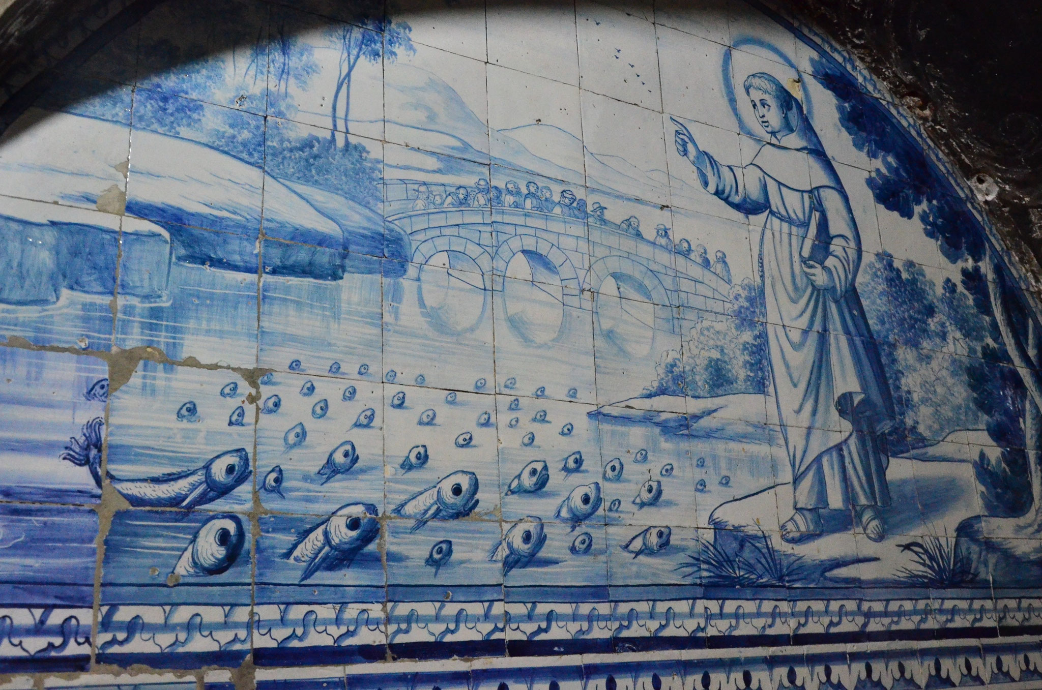 Saint Antoine prêchant aux poissons