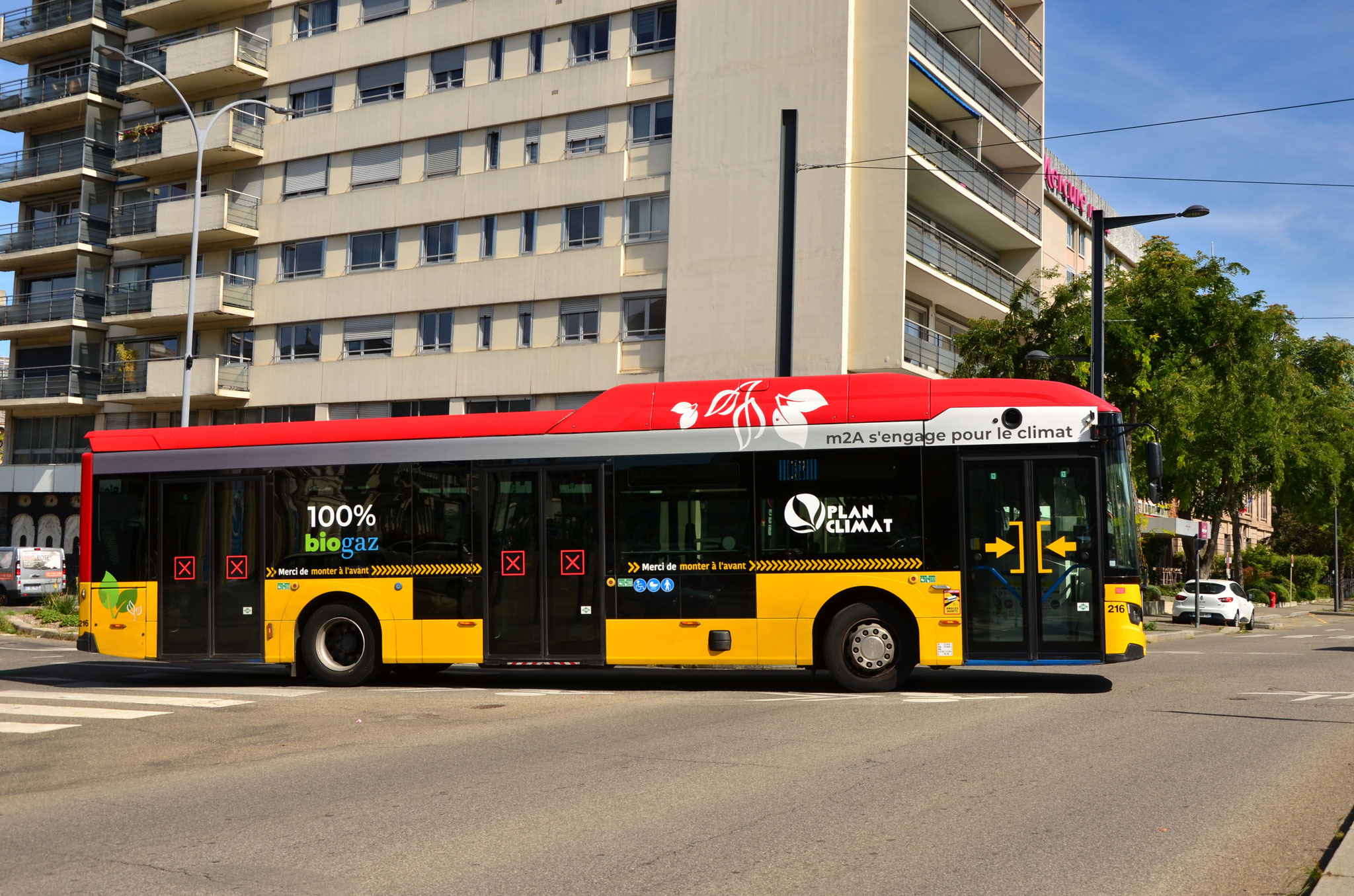 Bus roulant au biogaz (Mulhouse)