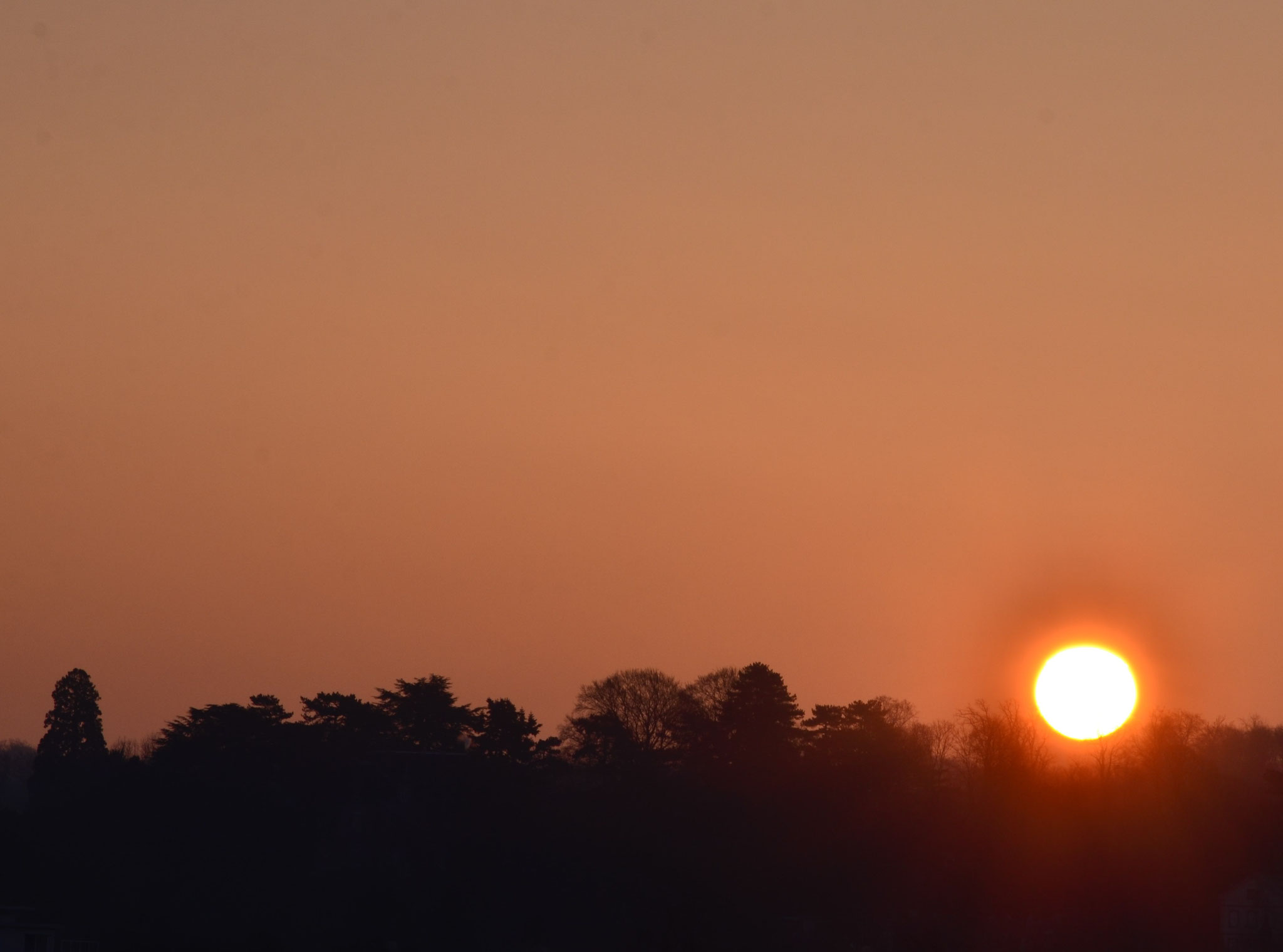 Soleil levant (Mulhouse, Haut-Rhin)  Janvier 2018