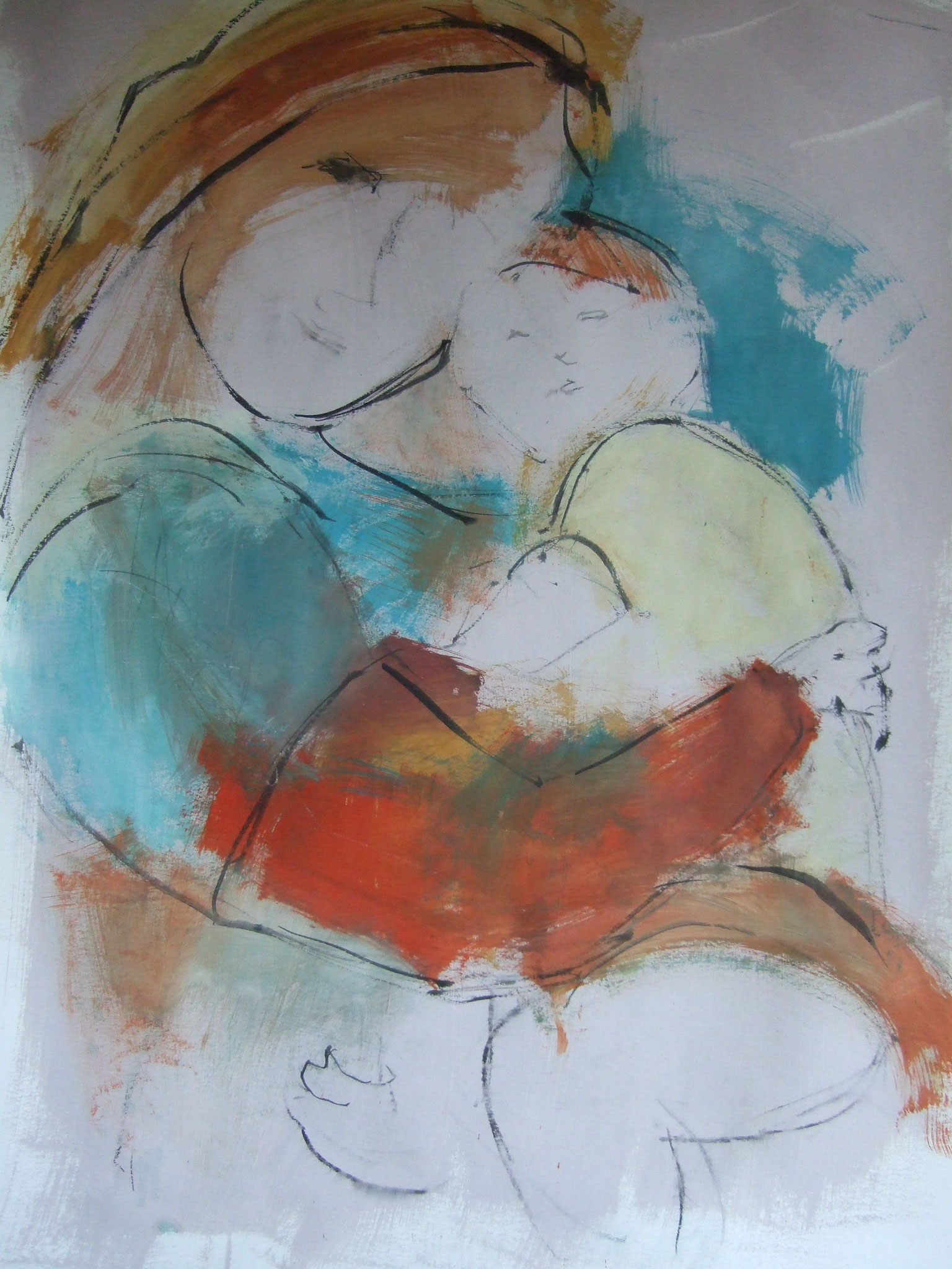 Gouache auf Papier