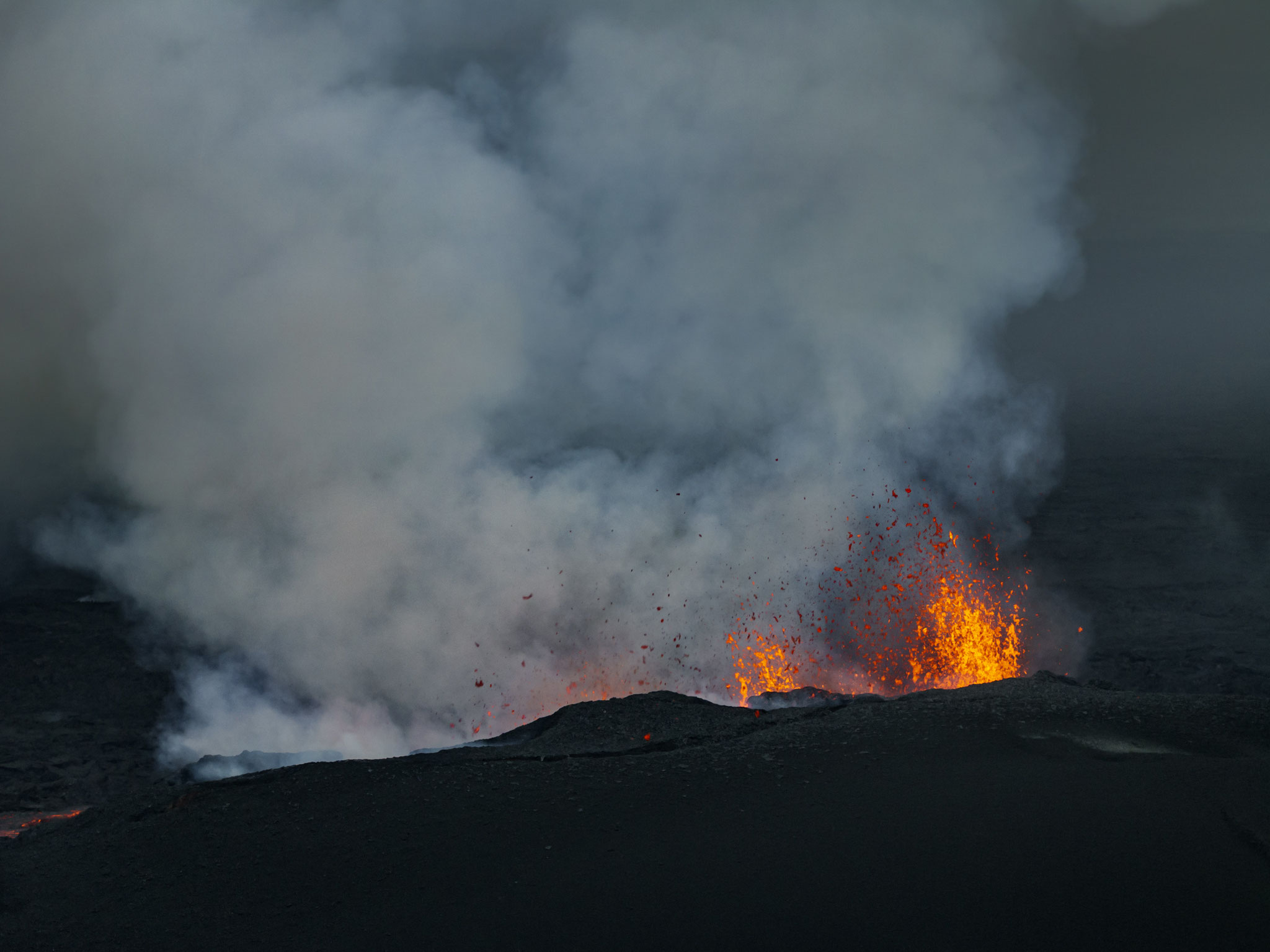 Vulkanausbruch, Sundhnúkur, Island, Juli 2025