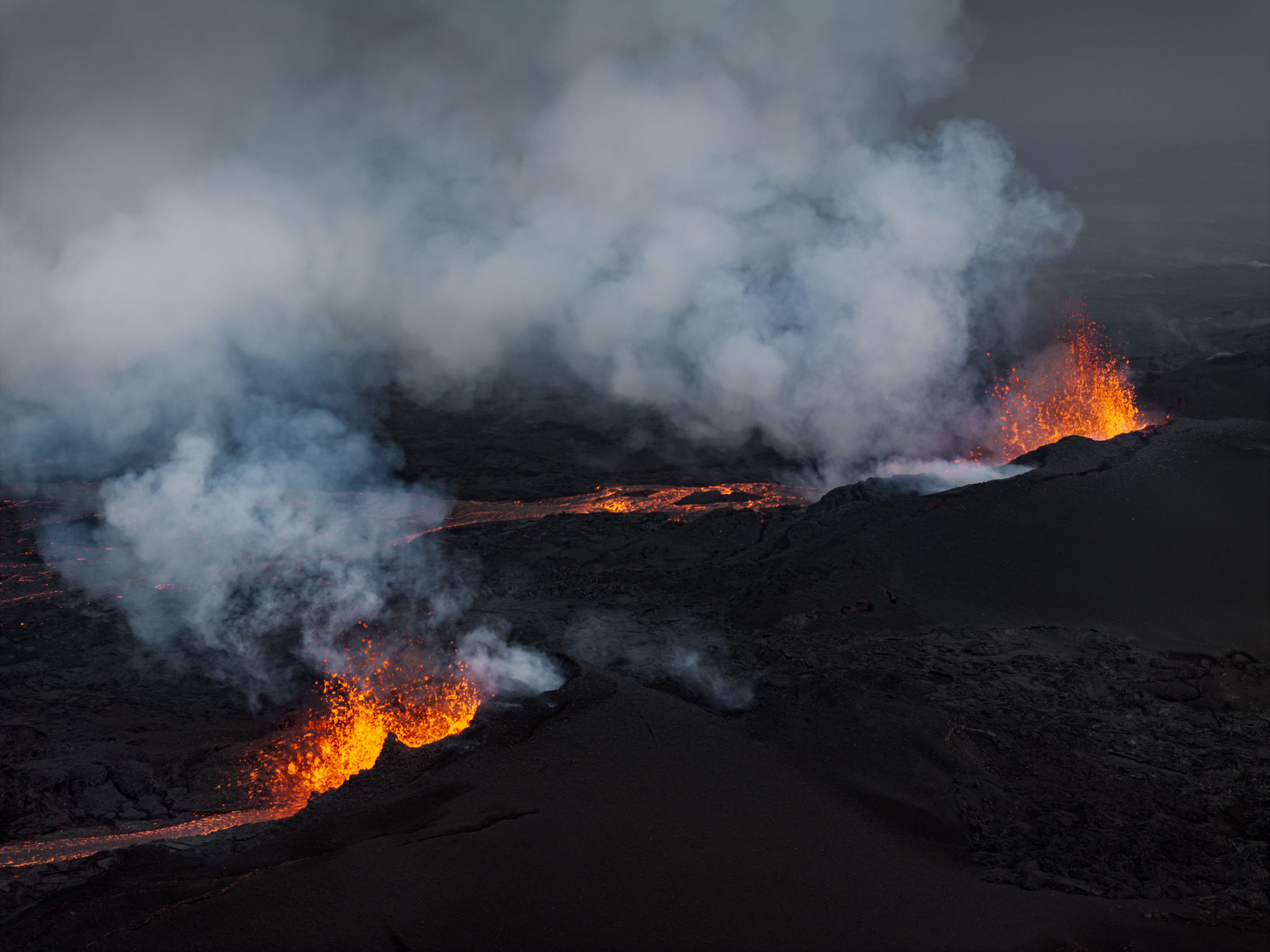 Vulkanausbruch, Sundhnúkur, Island, Juli 2025