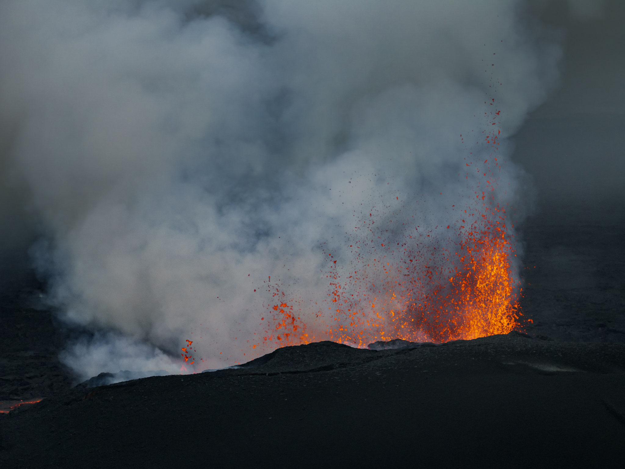 Vulkanausbruch, Sundhnúkur, Island, Juli 2025