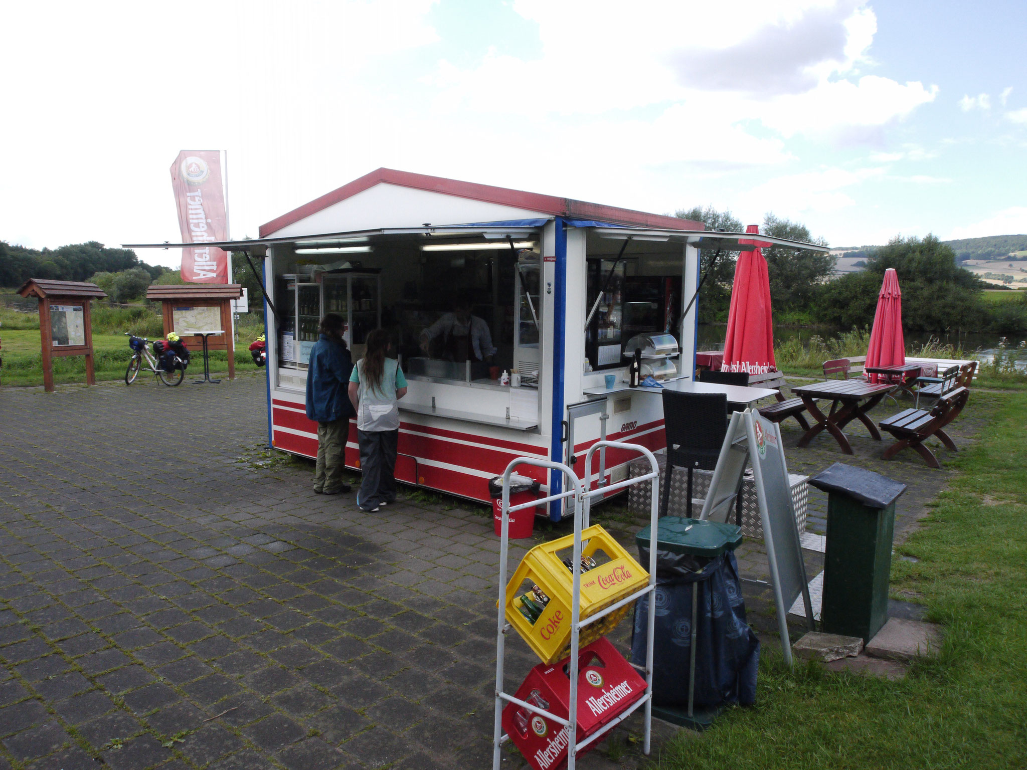 Radlerparadies Reileifzen, Imbiss an der Weser