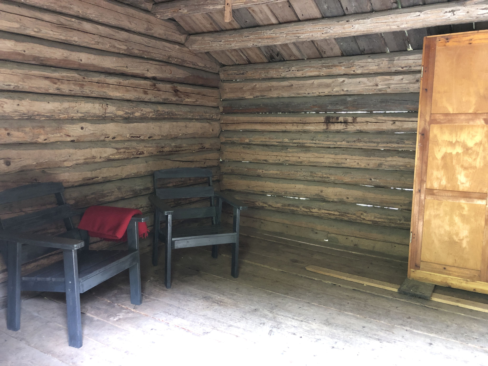 mulighet for å hvile i uthuset