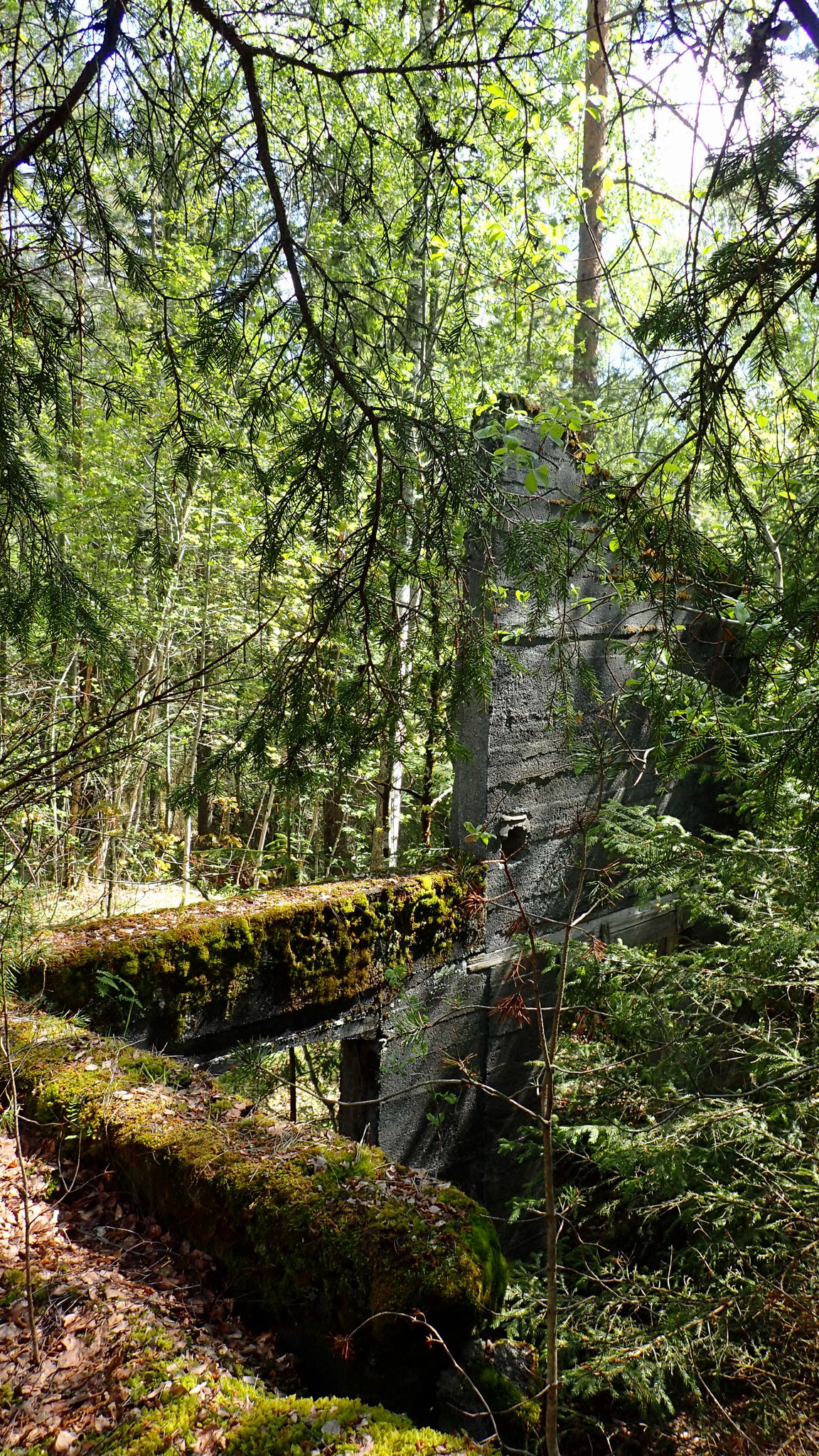 Mauerreste einer Wäscherei der Tinnsjø Kupfermiene