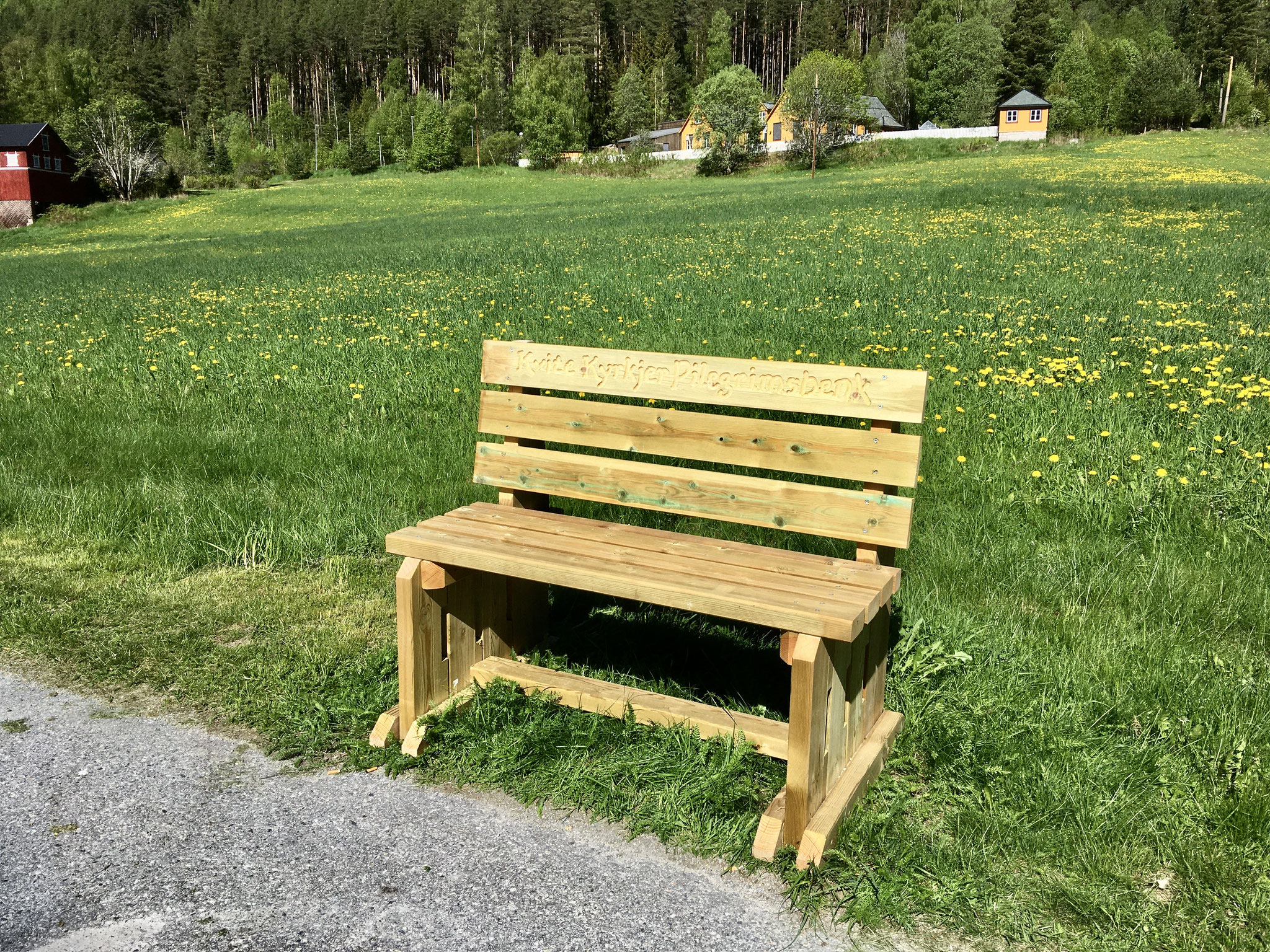 pilgrims bench in Austbygde