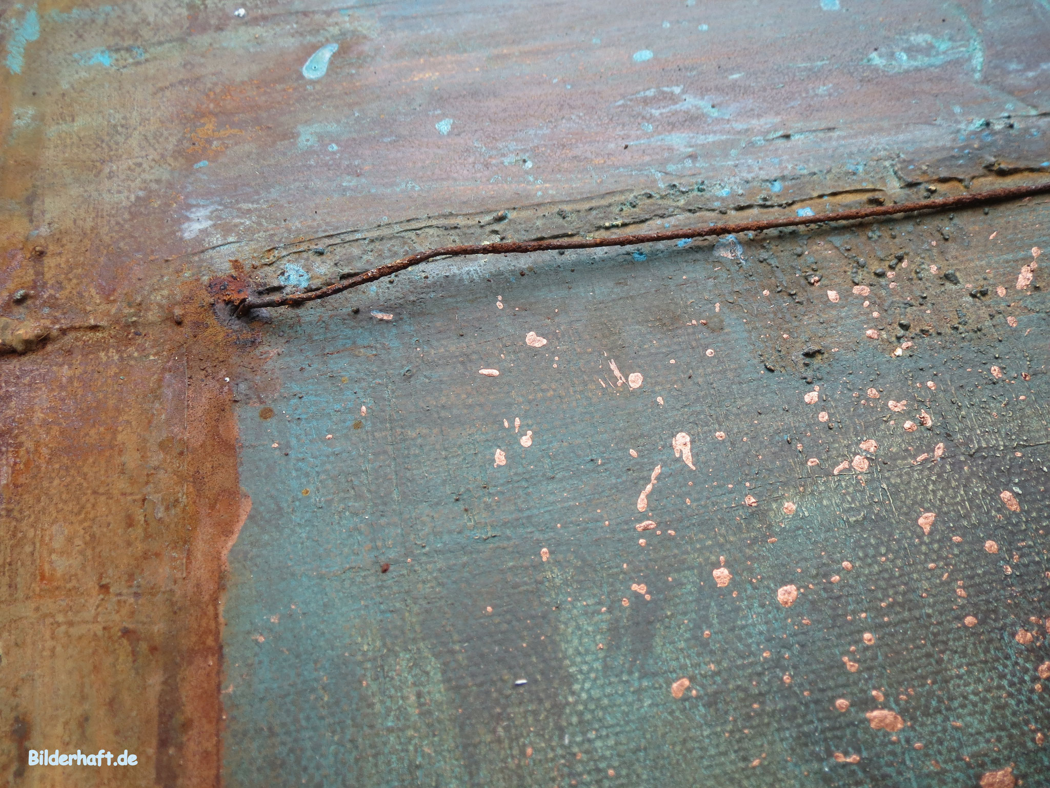 Detailansicht Mittendurch in Bleu