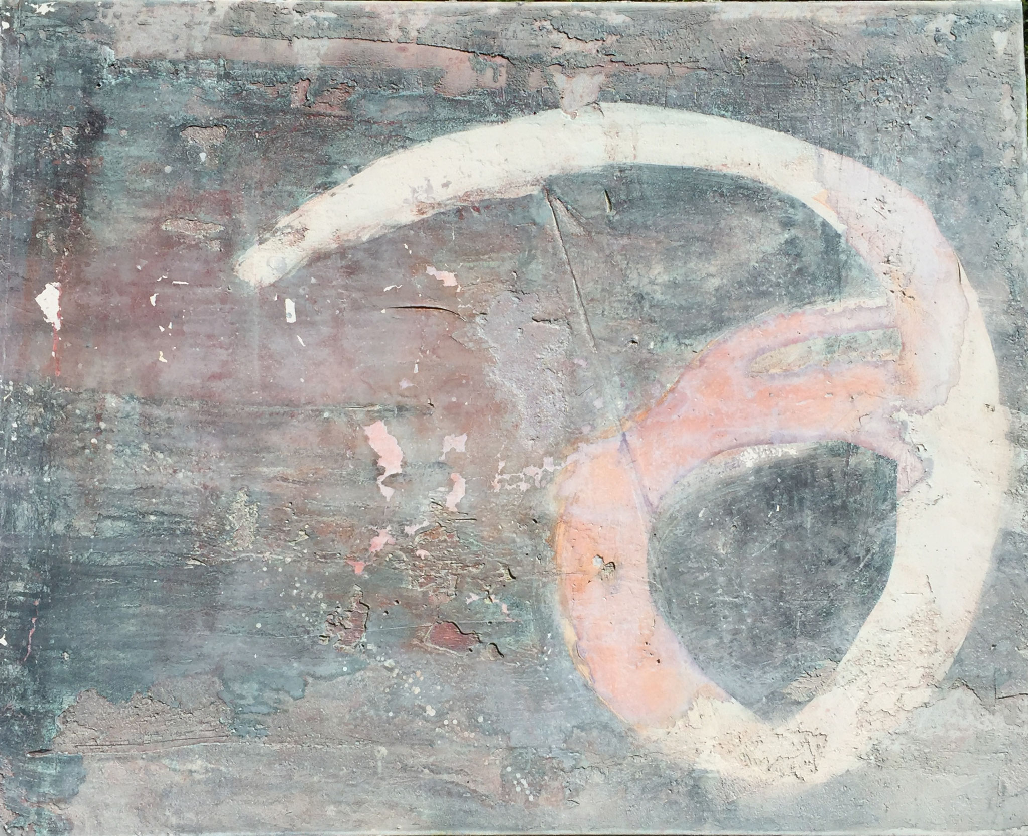 Kryptisch, 70cm x 1m, Steinzeichen