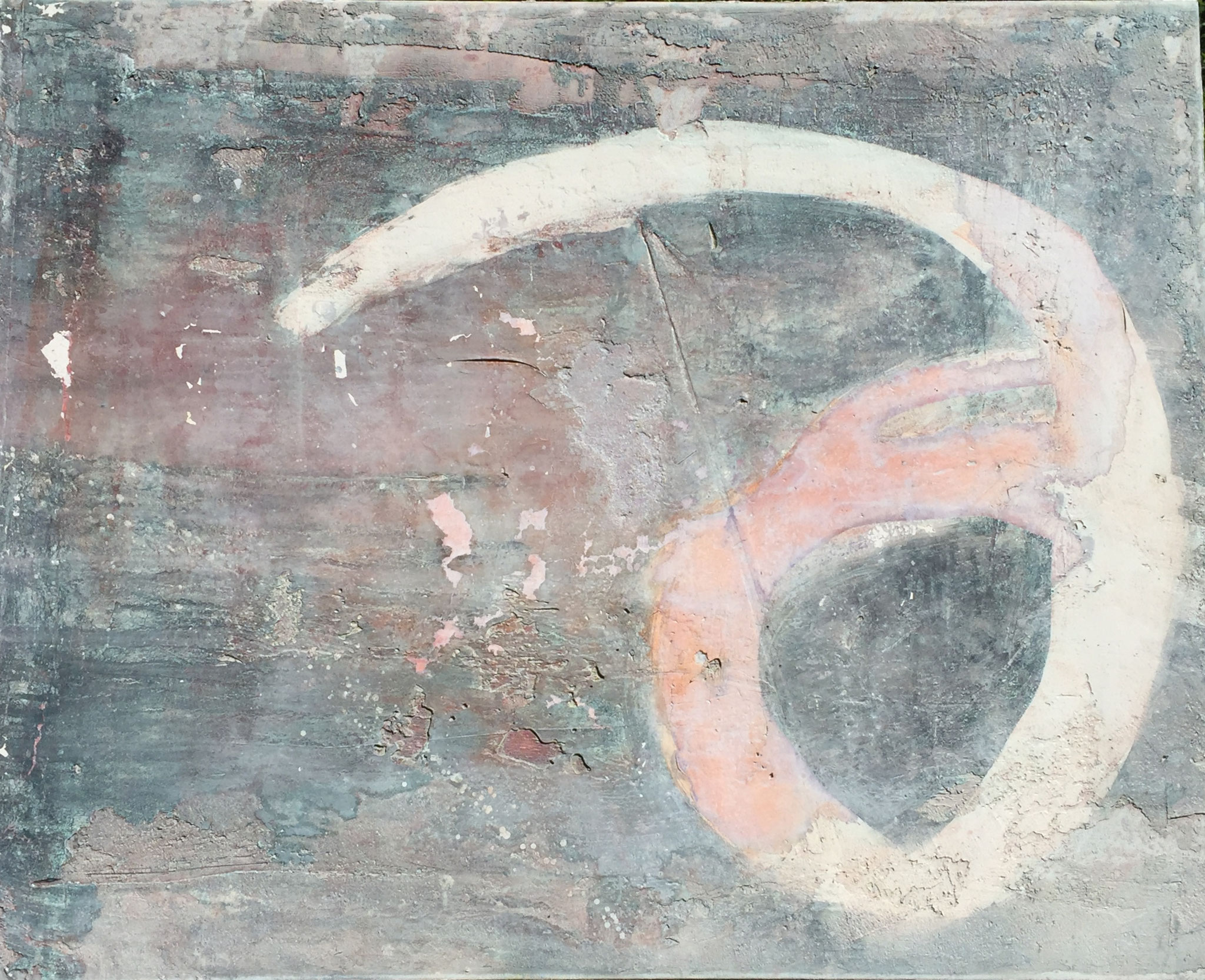 Kryptisch, 70cm x 1m, Steinzeichen