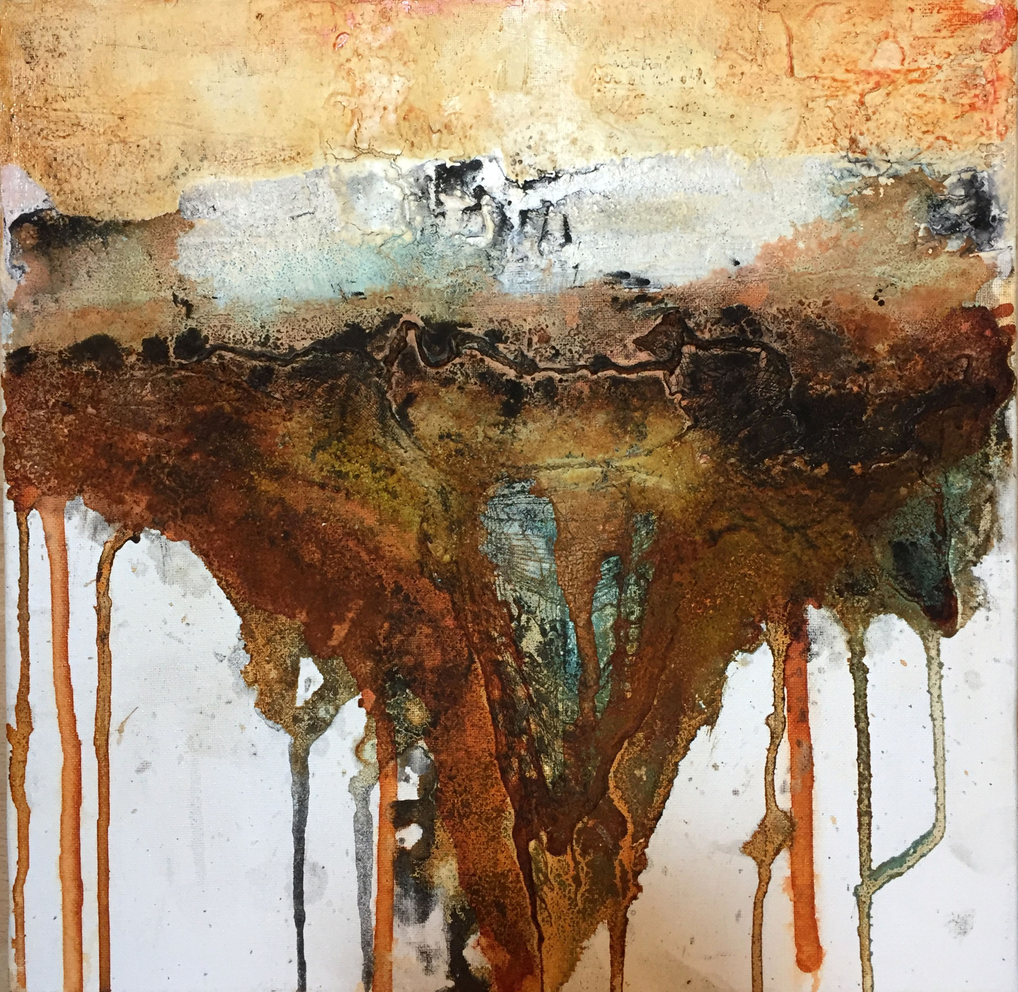 Oben wird's hell, 40cm x 40cm