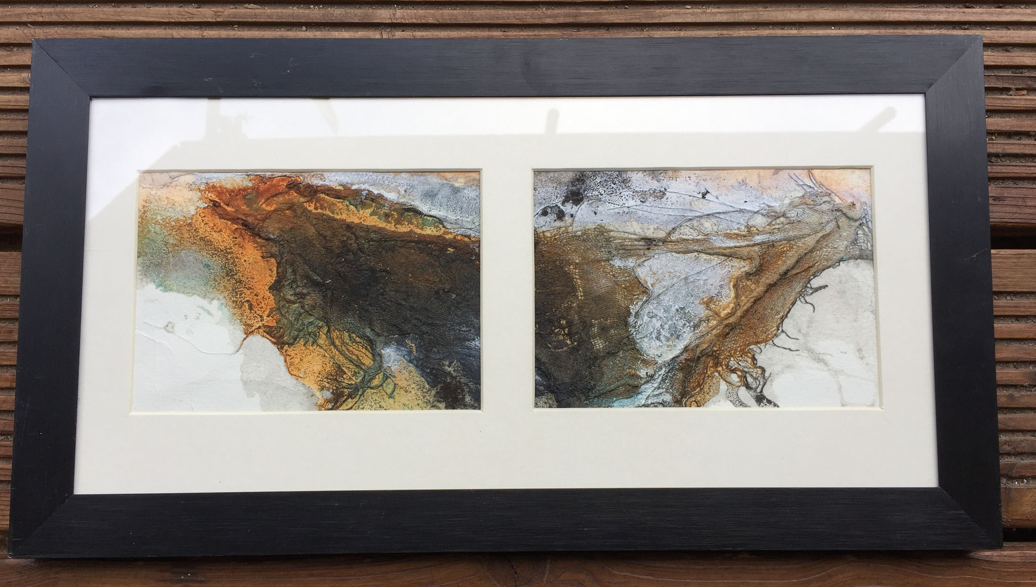 Geteilt, 25cm x 38cm  gerahmt ( die Sonne blendet leider ein wenig )