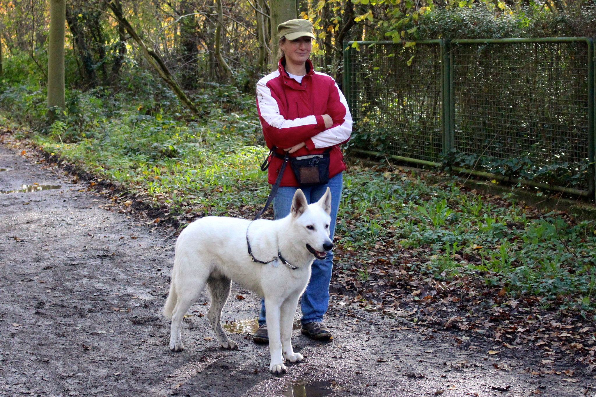 Buddy und Sandra warten bis sie dran sind