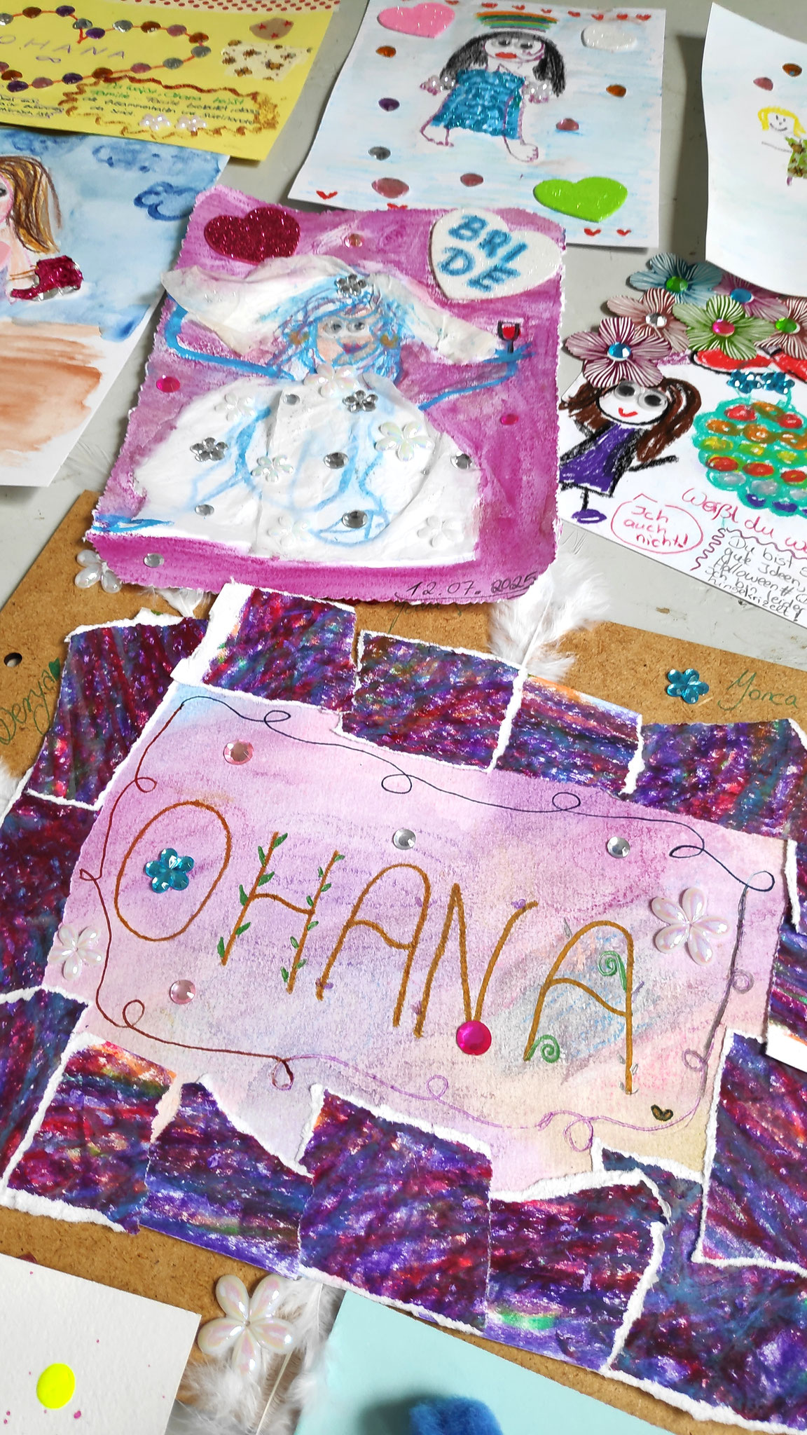 Personalisierte Brautbuch Seite mit Namen und Cover – JGA Workshop Köln