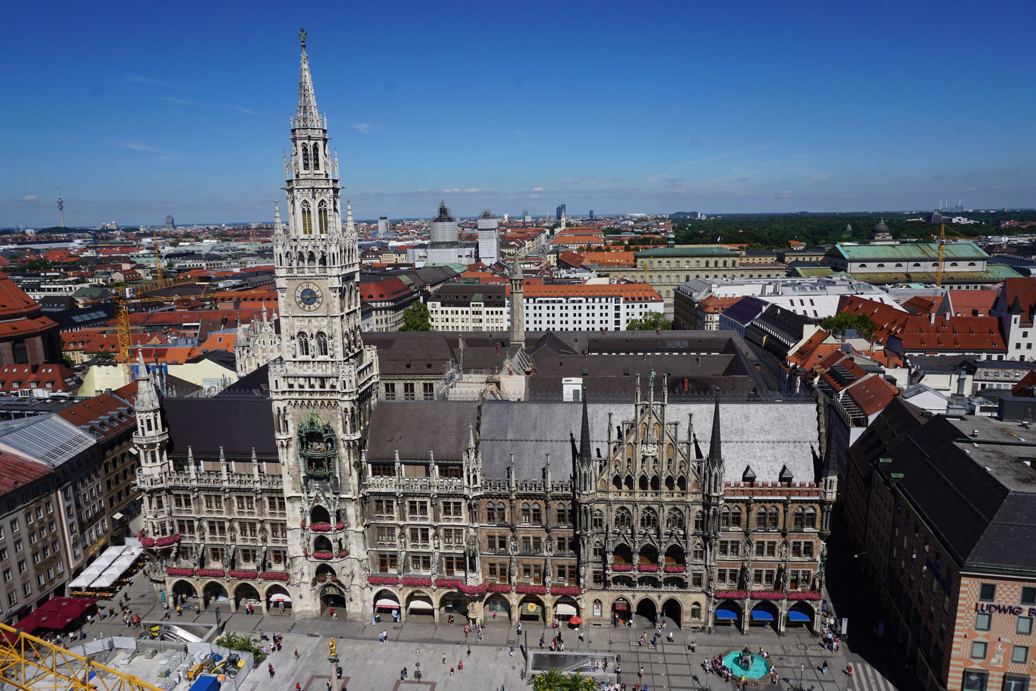 Das Münchner Rathaus am Marienplatz