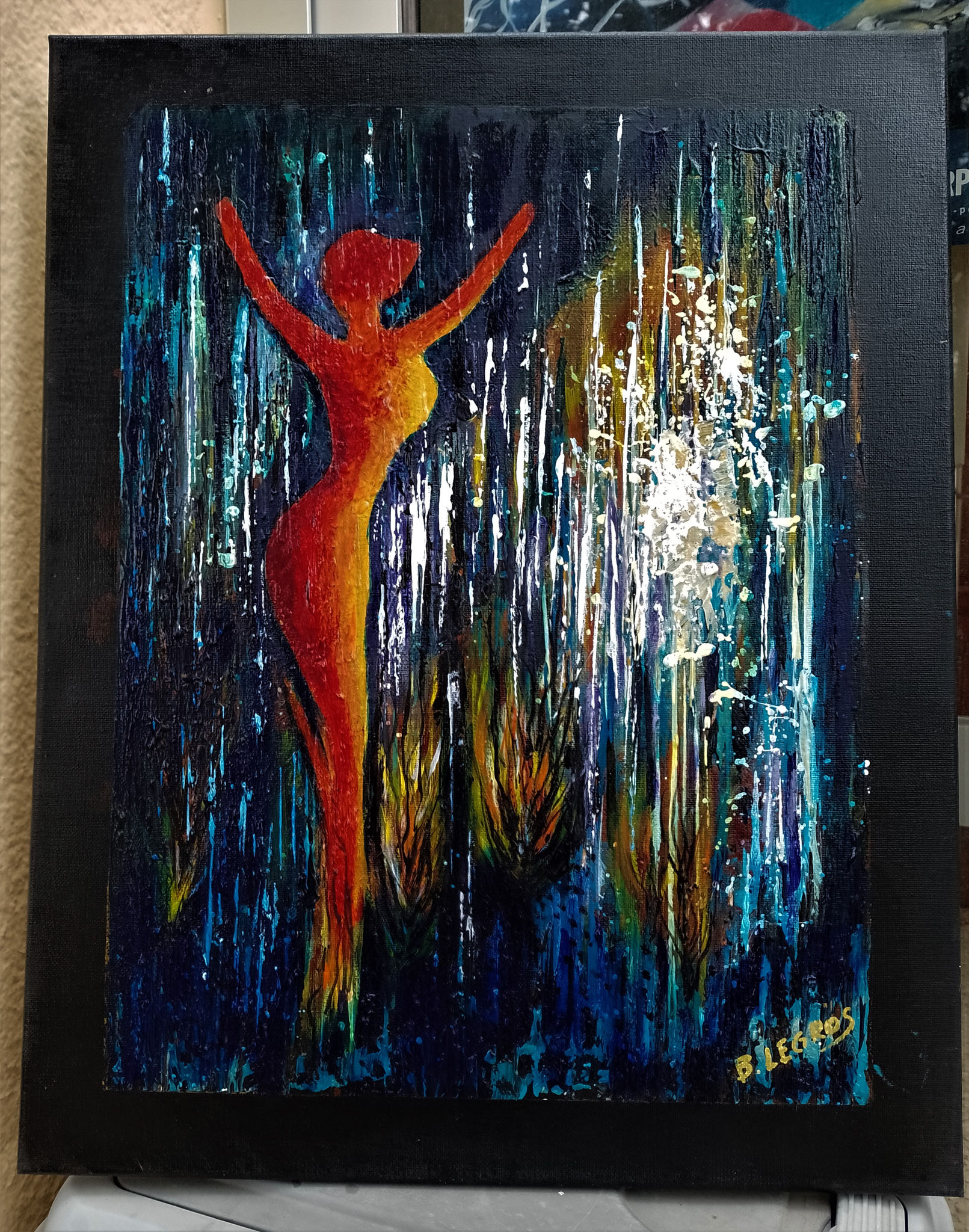 Bernard Legros peintre abstrait et semi figuratif