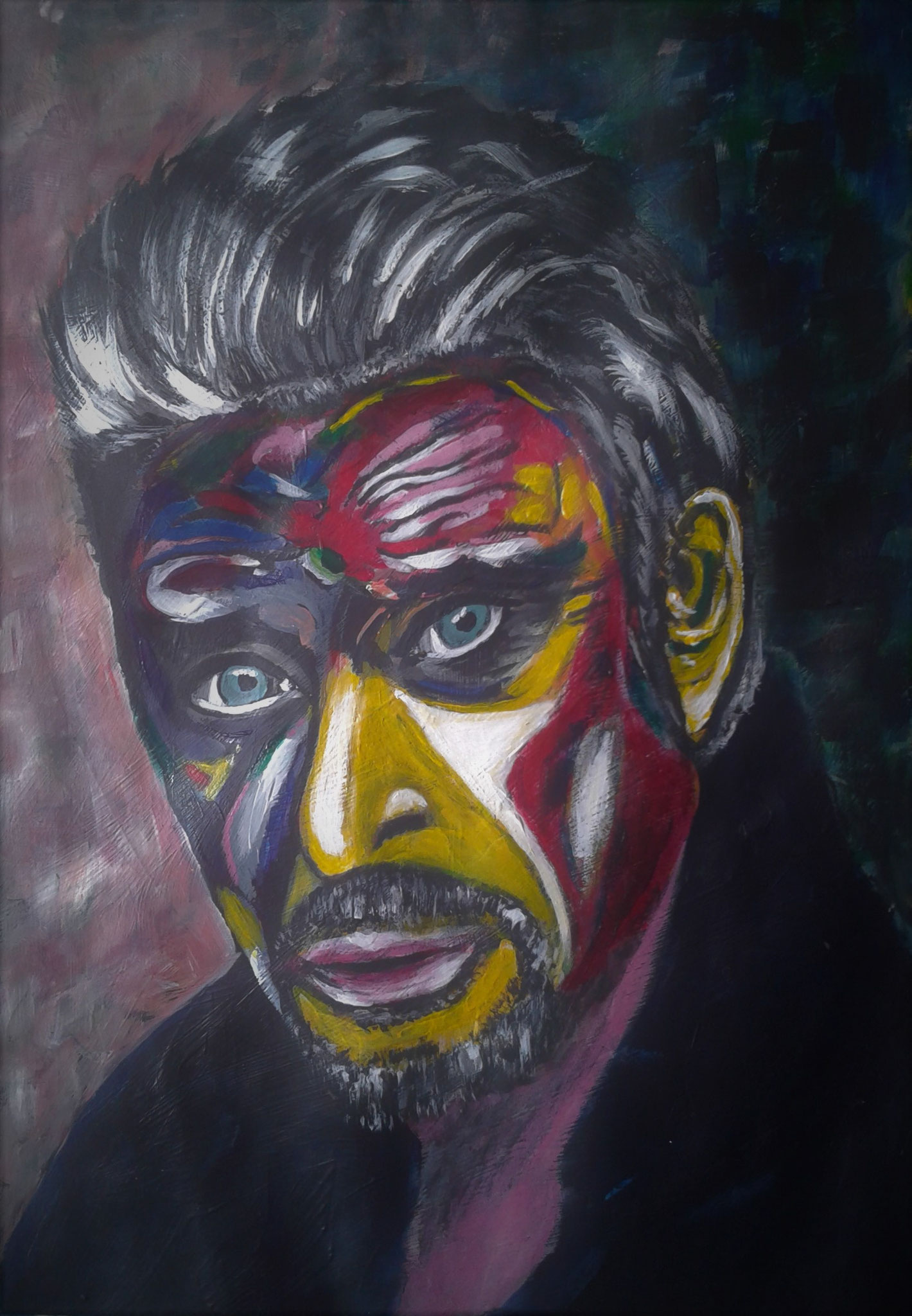 Johnny Hallyday peinture de Bernard Legros