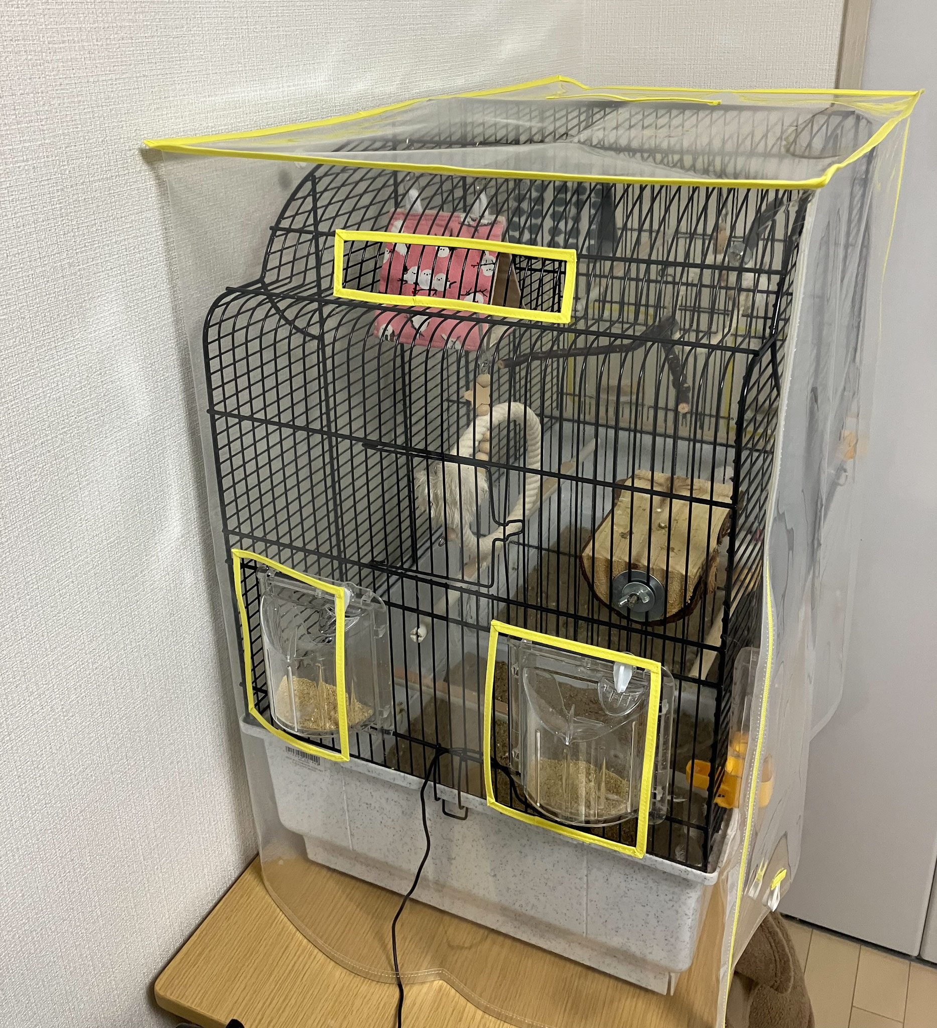 楽天市場】鳥かご 防寒カバー Sサイズ ジッパー付き 290×360