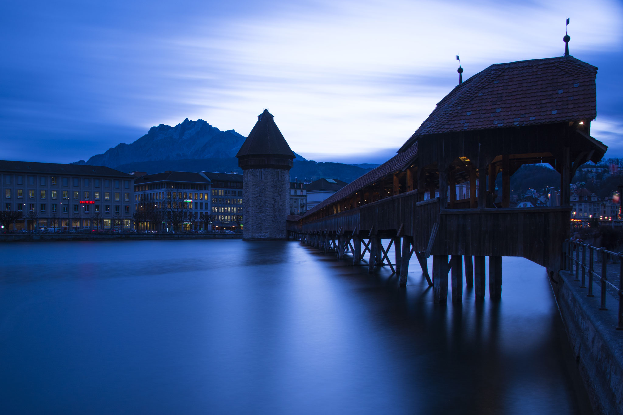 Blaue Stunde in Luzern