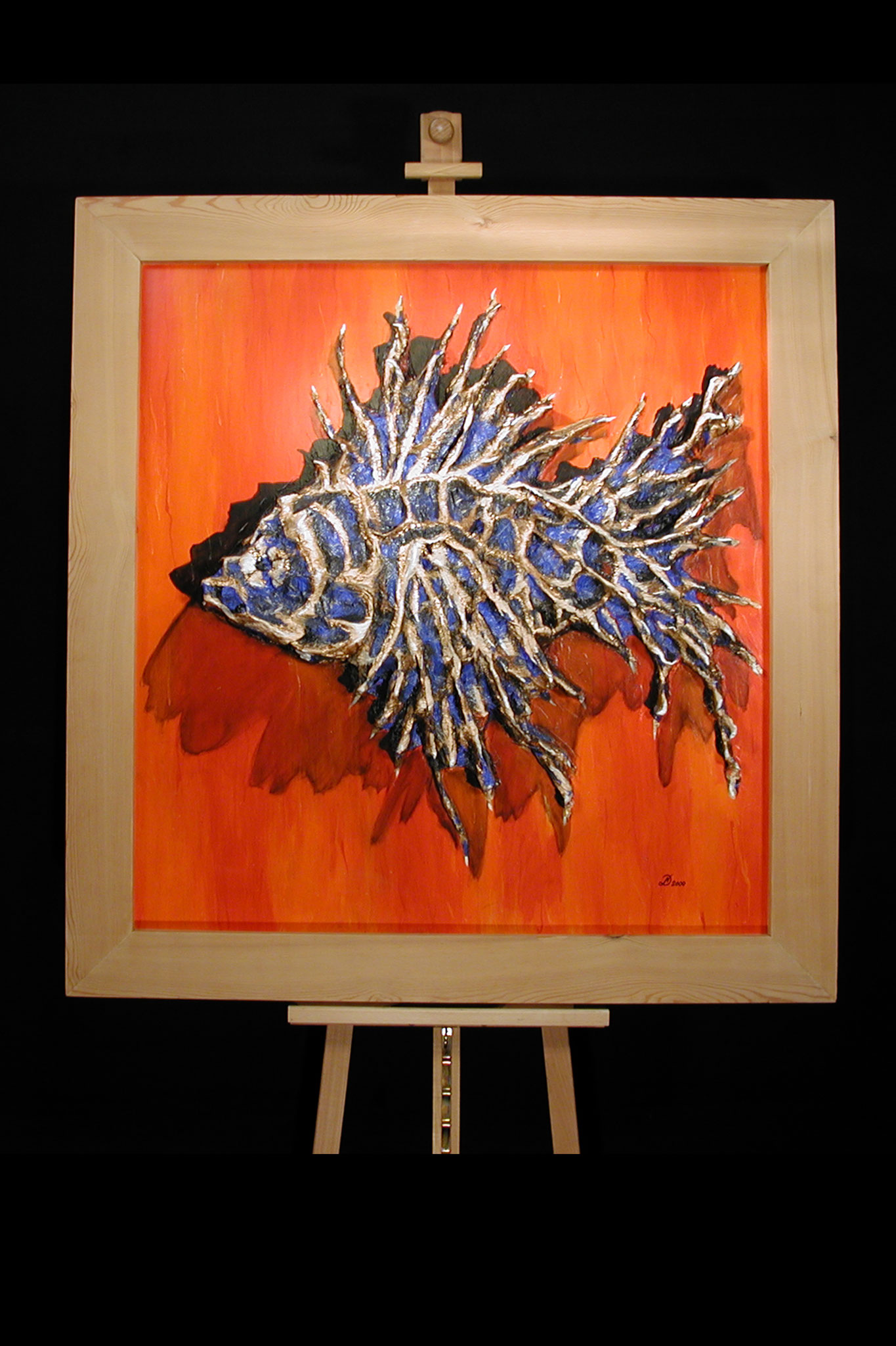 Der "FEUER-FISCH" -  Lärchen Rahmen