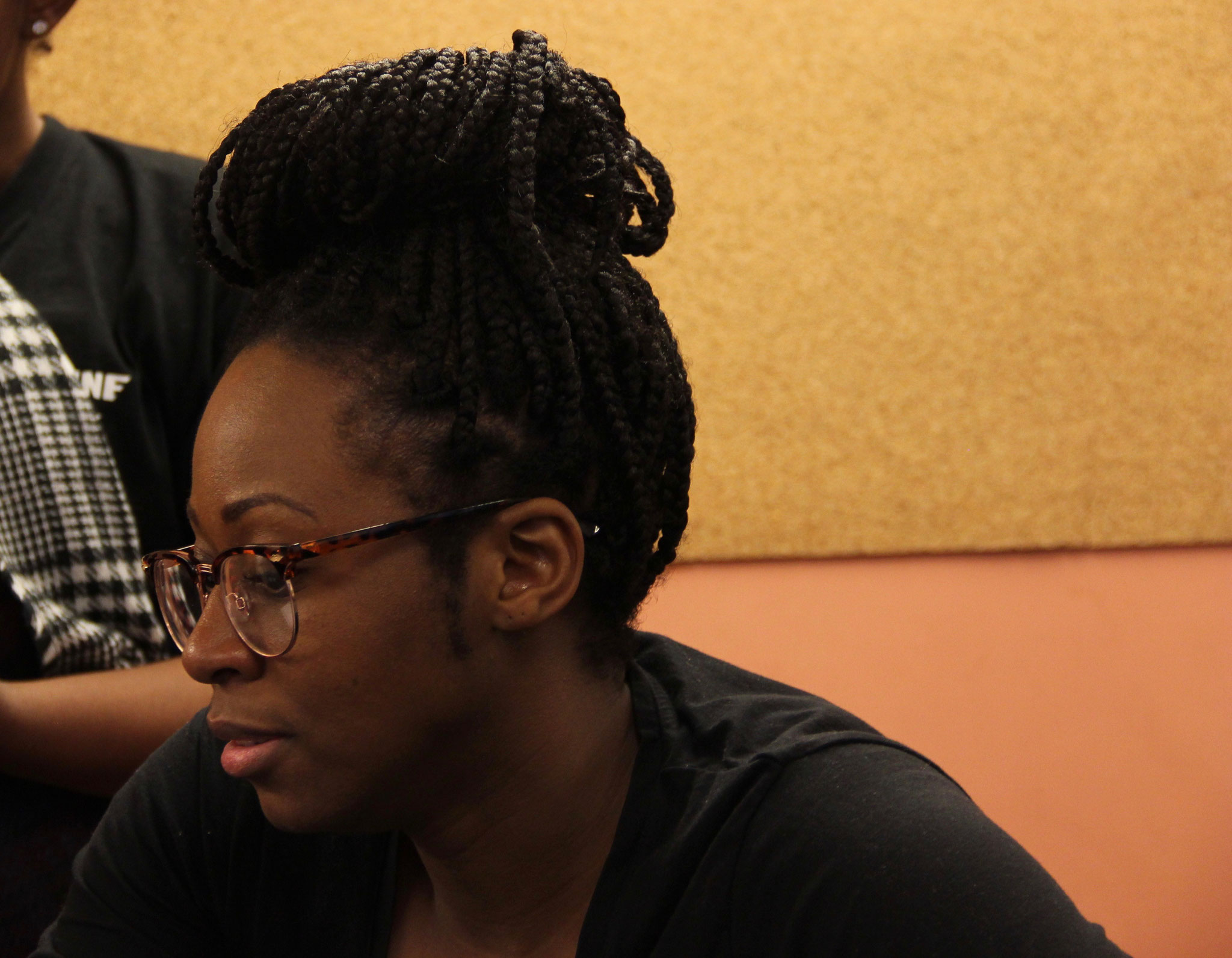 The members of Black Speaks Back preparing for their afrofuturistic movie. Photo by the author. 