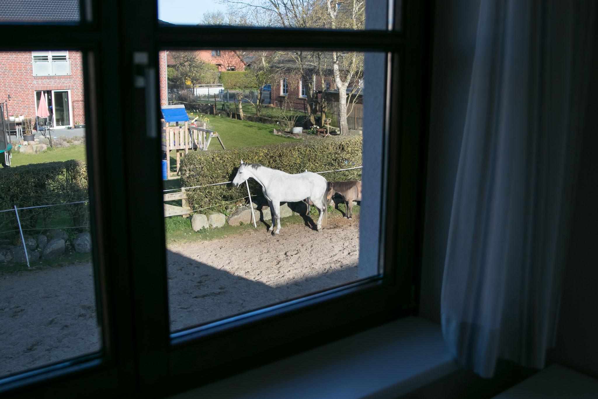 Blick aus dem Schlafzimmer