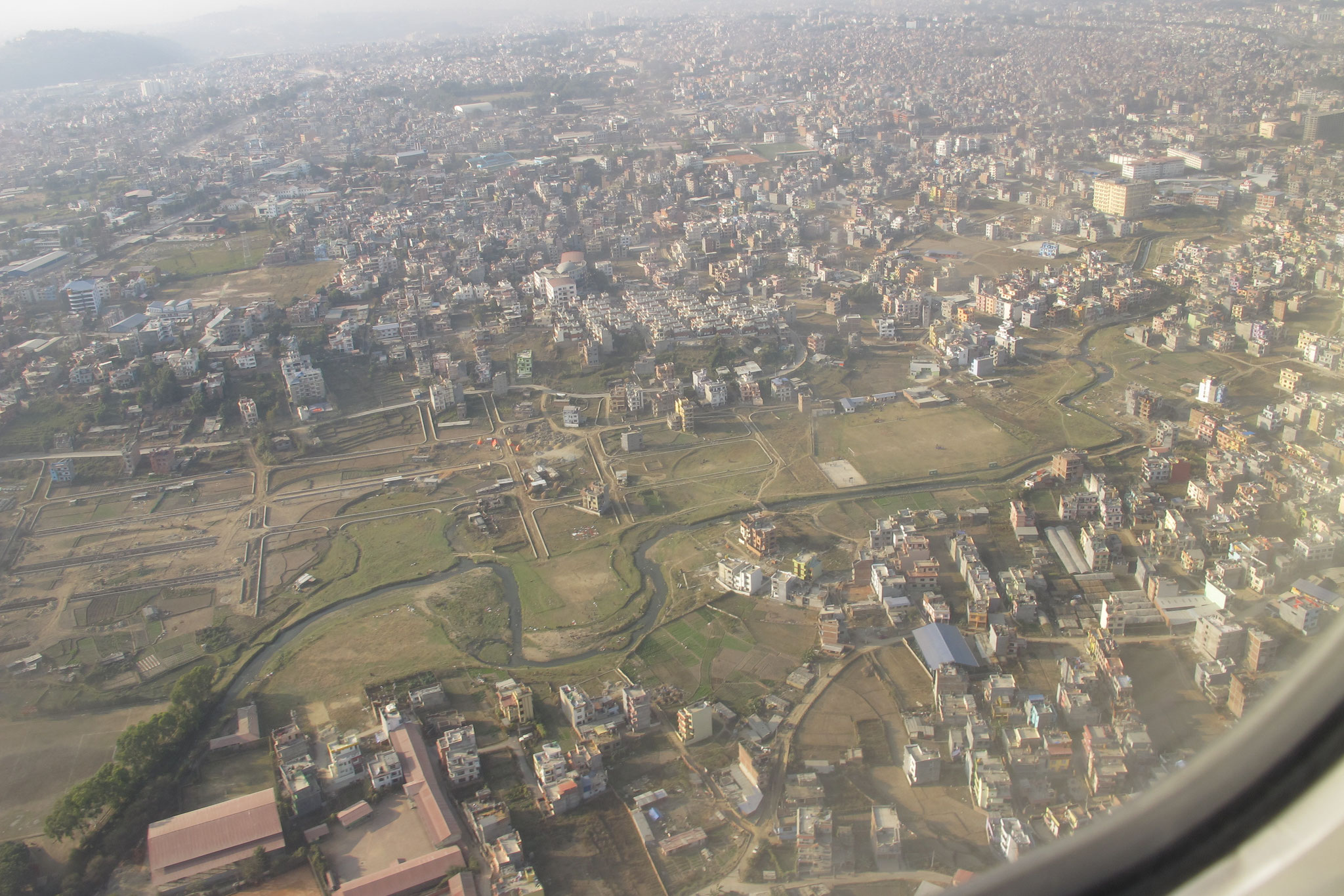 Anflug auf Kathmandu