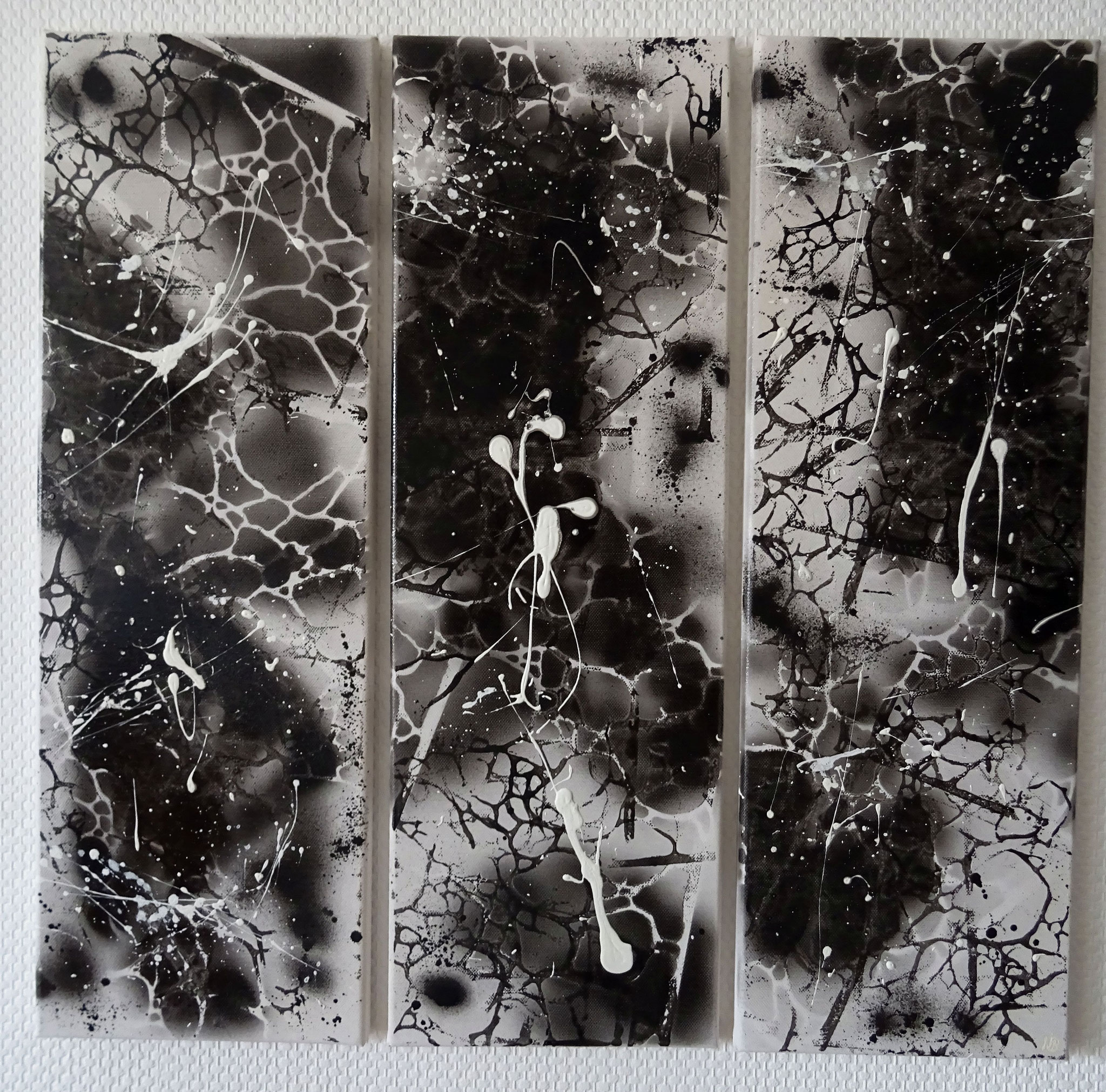 Black and White (20x60x1,5 - dreiteilig)