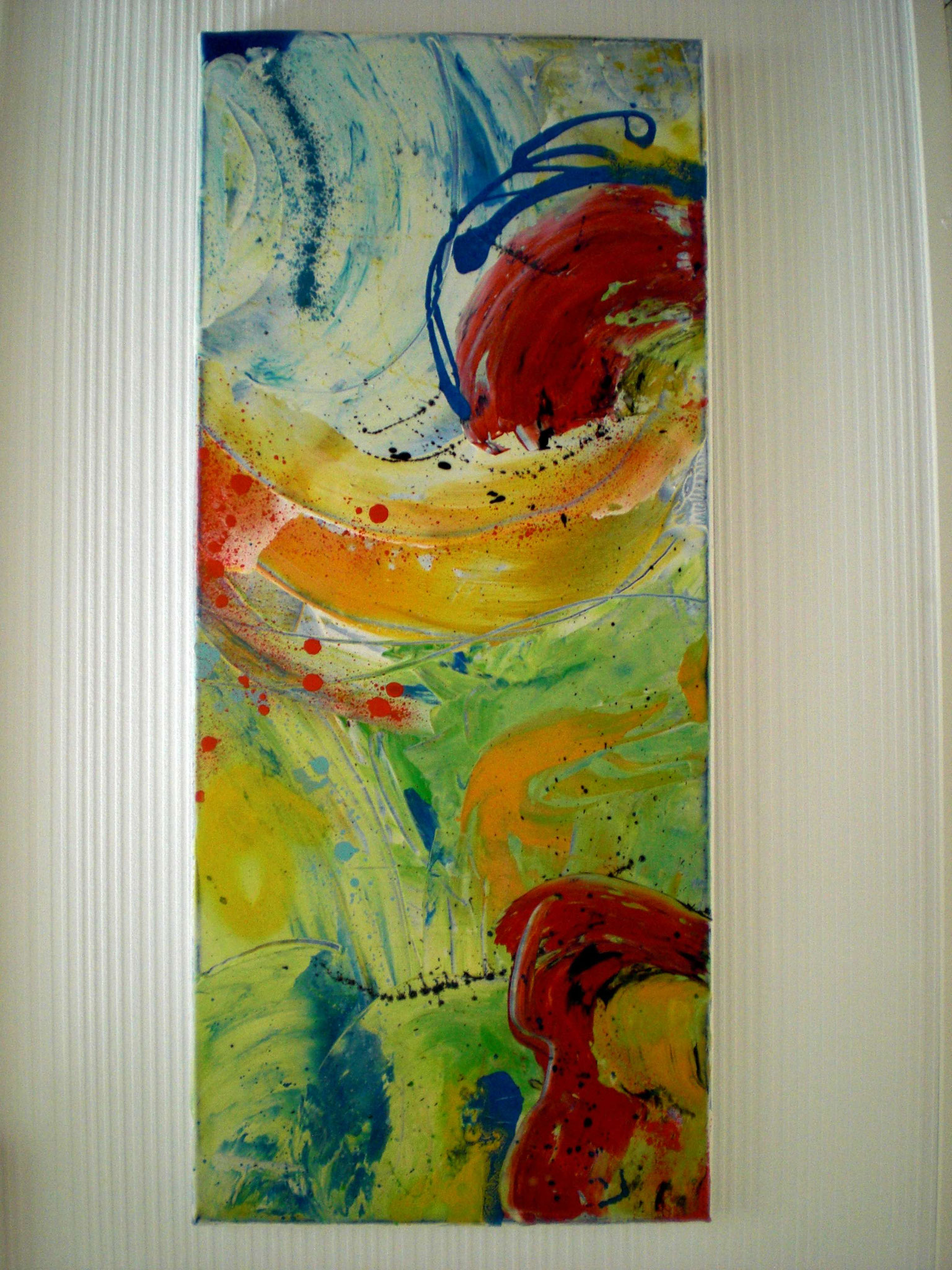 Mohnblumen (30x70x2) - VERKAUFT